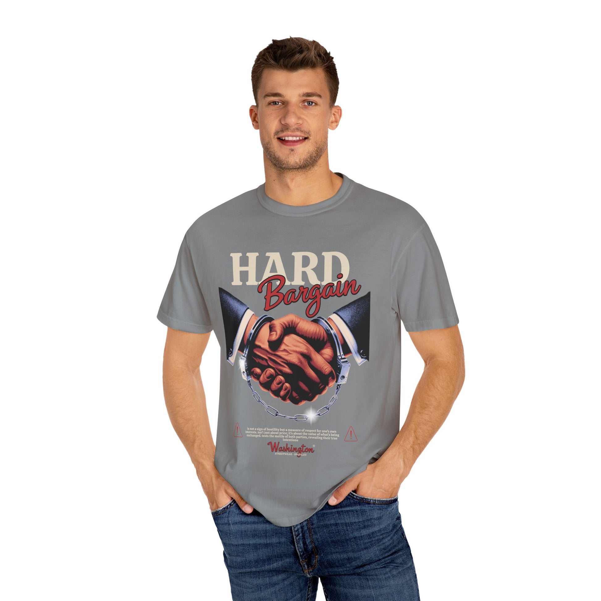 Garment-Dyed T-shirt Hard Bargain Graphic Tee