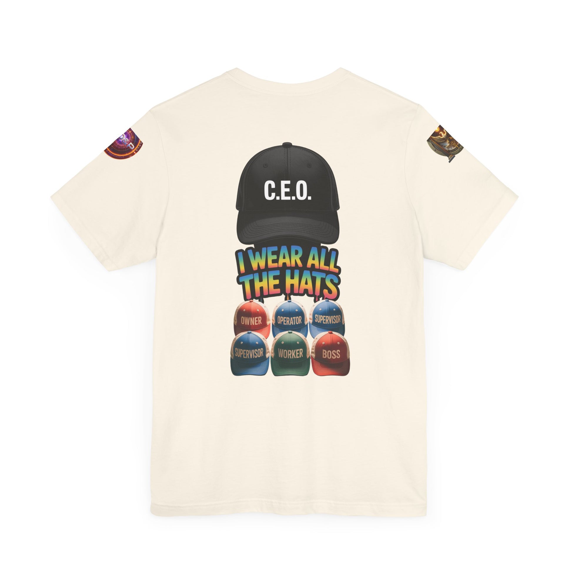 Entrepreneur Hat Unisex Tee - I Wear All The Hats Design