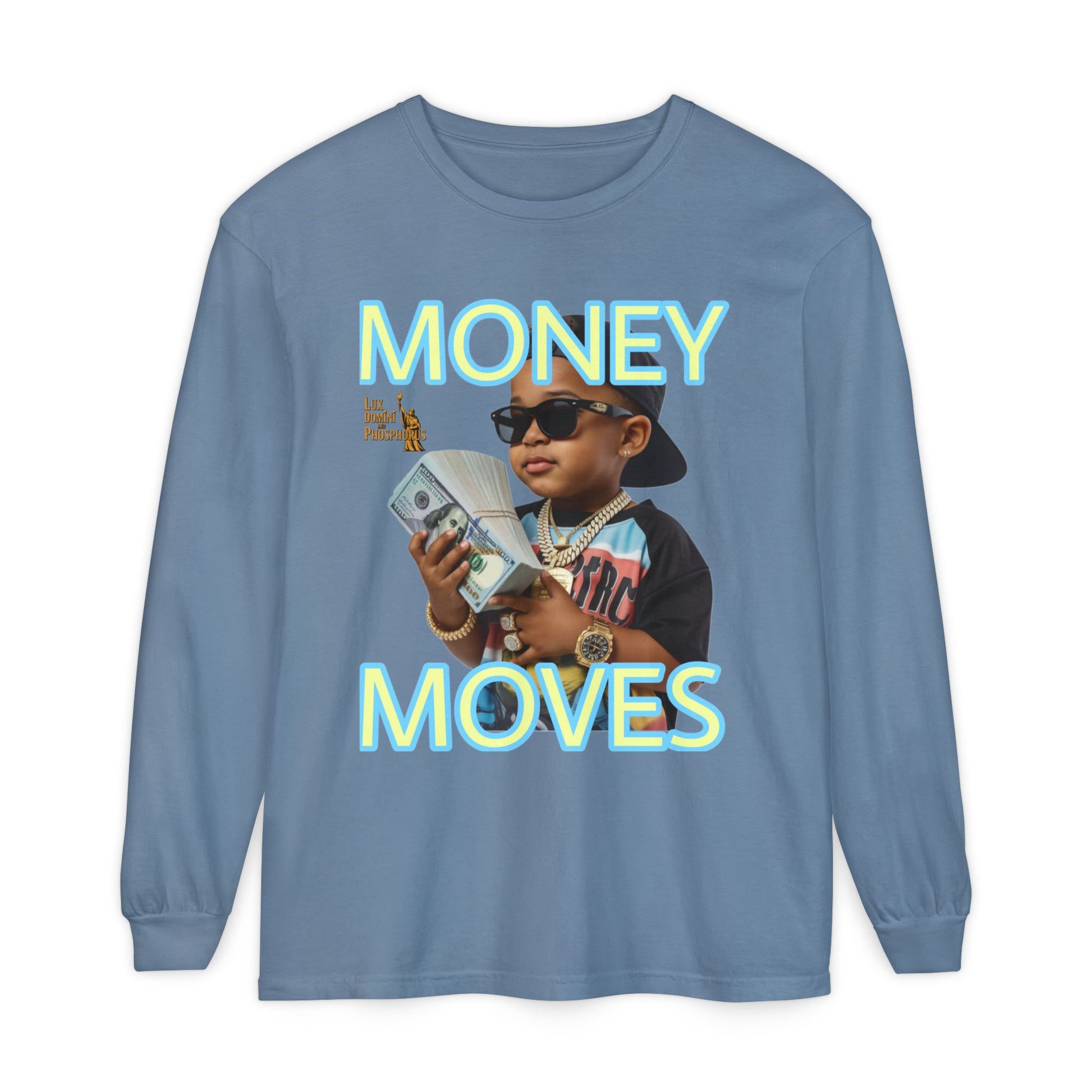 Long Sleeve T-Shirt - Money Moves LD&P APPAREL