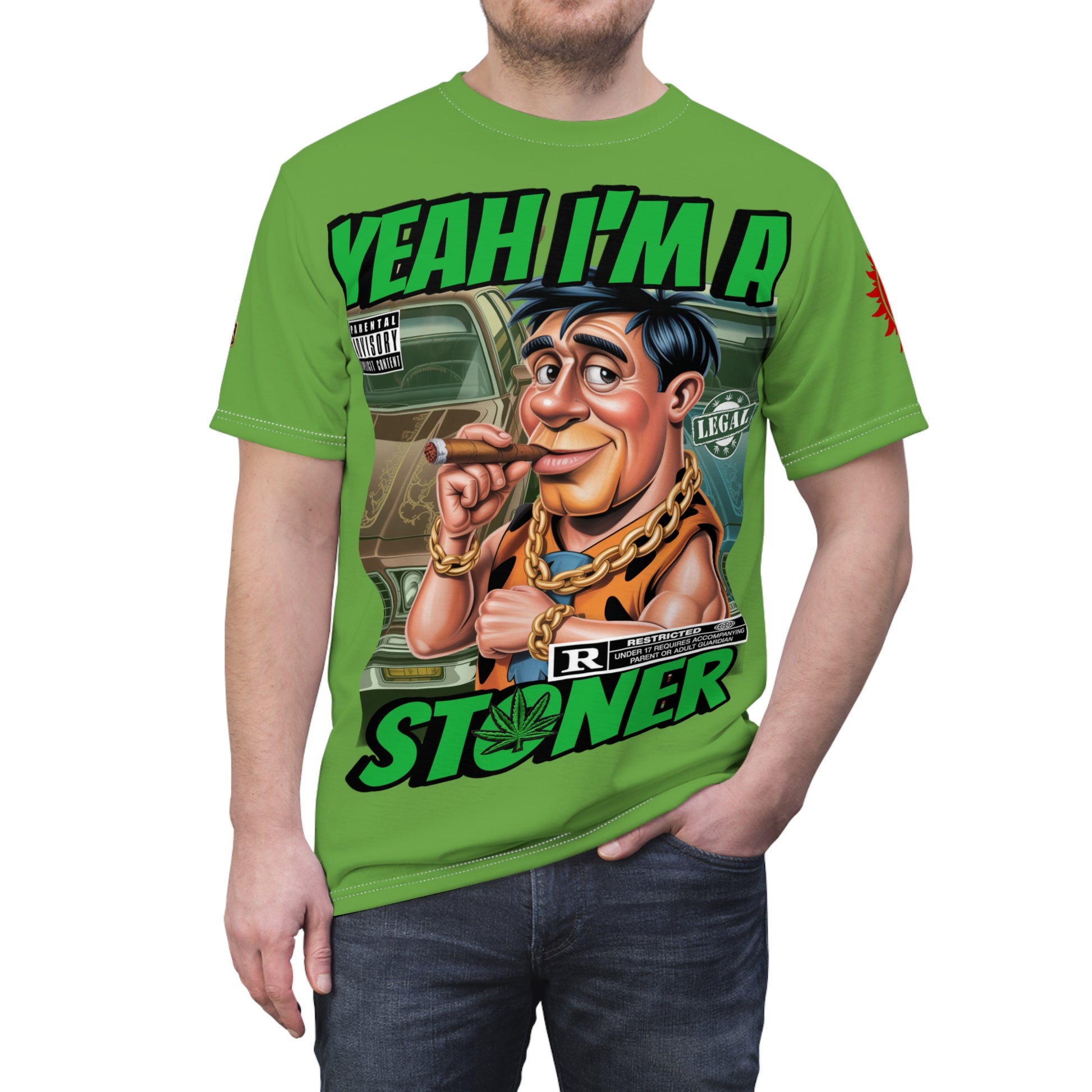 Yeah I'm a Stoner T-Shirt LD&P APPAREL Light Green