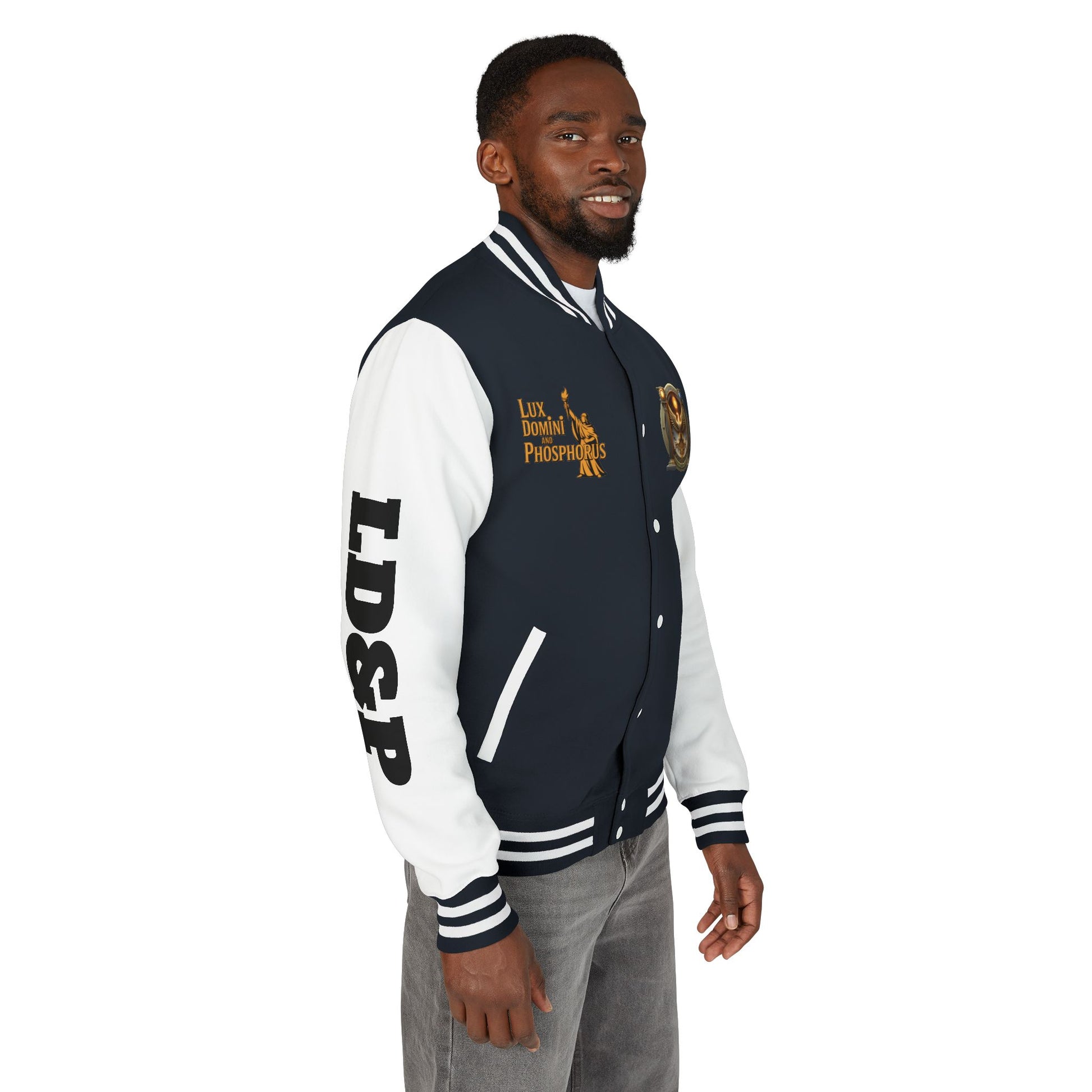 Letterman Jacket LD&P APPAREL Logo Design