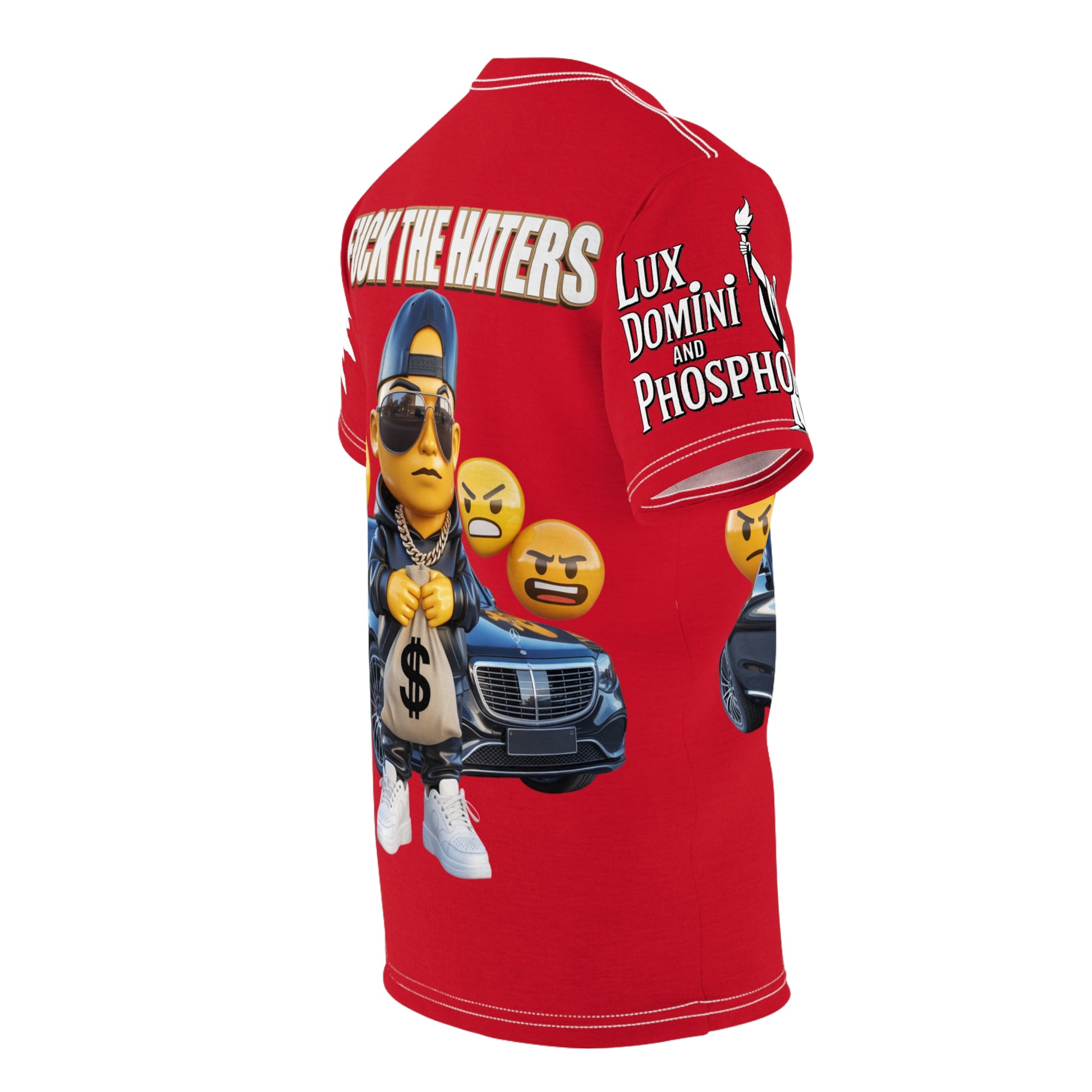 Fuck The Haters  Print Unisex Cut & Sew Tee