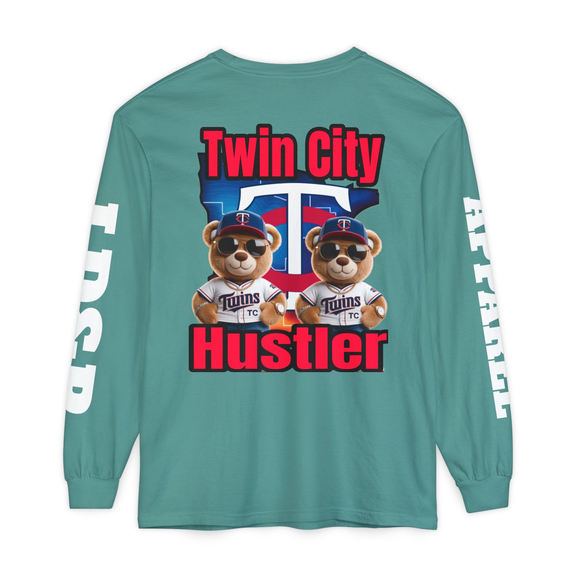 Twin City HUSTLER Long Sleeve T-Shirt - LD&P Apparel Design #2