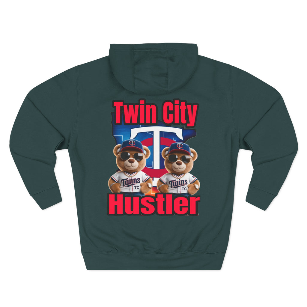 Fleece Hoodie Twin City HUSTLER Design