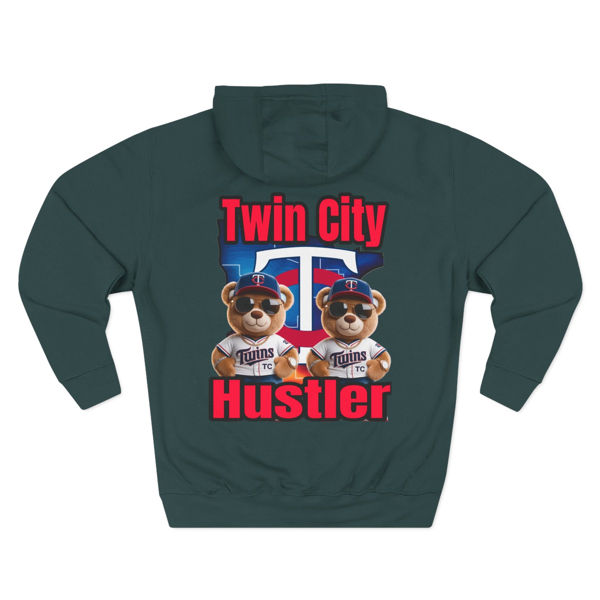 Fleece Hoodie Twin City HUSTLER Design