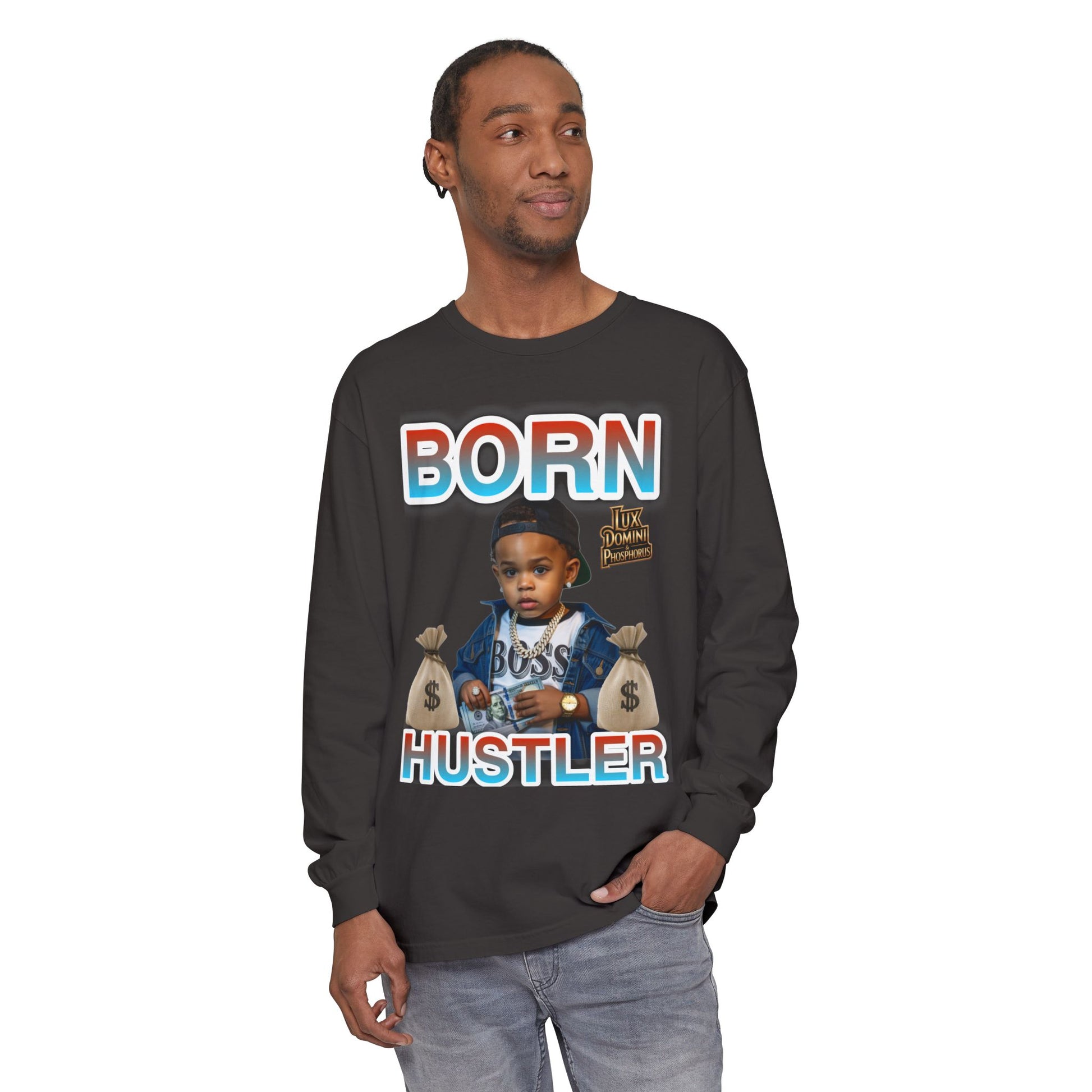 Long Sleeve T-Shirt Born Hustler Apparel