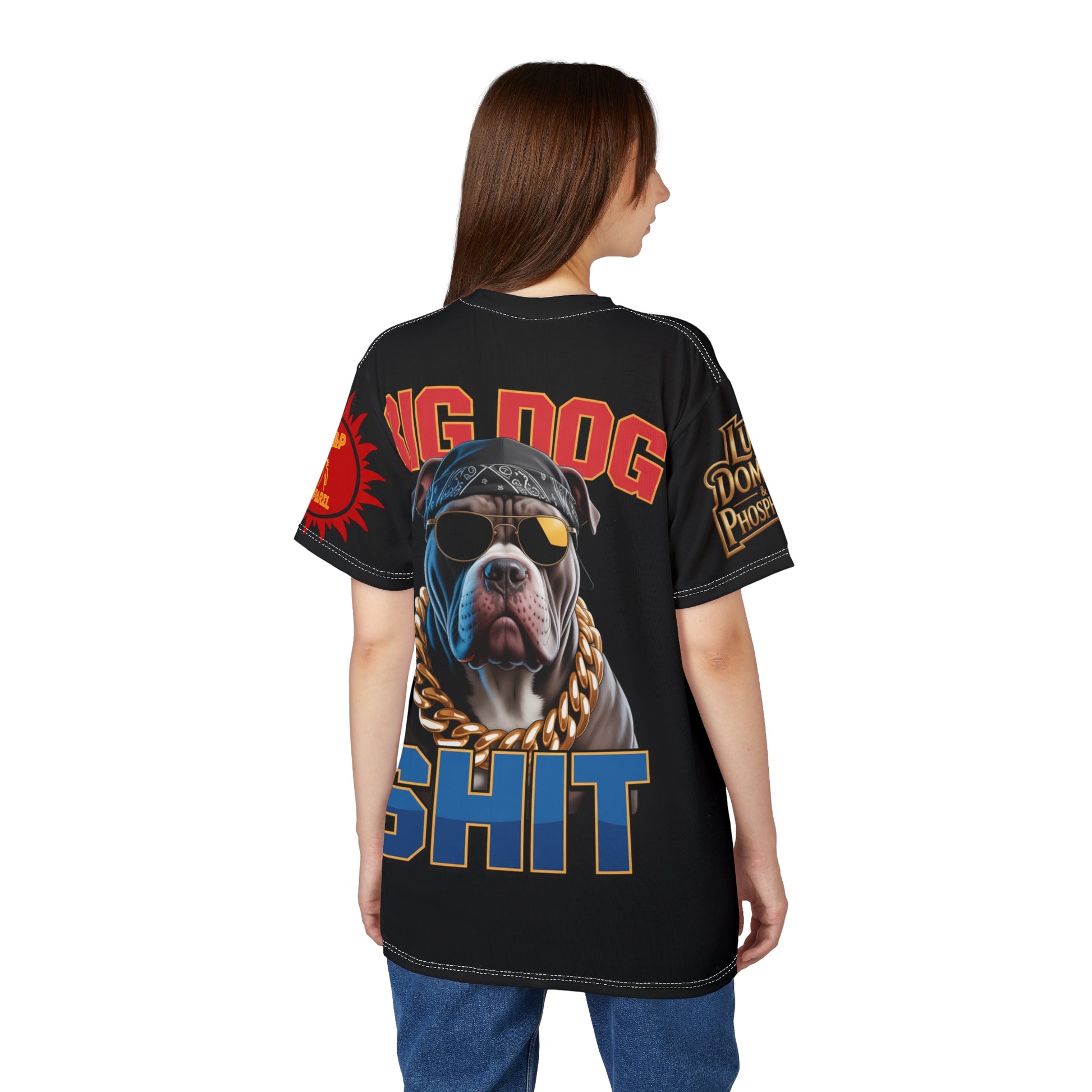 T-Shirt - Big Dog Print Unisex Cut & Sew Tee
