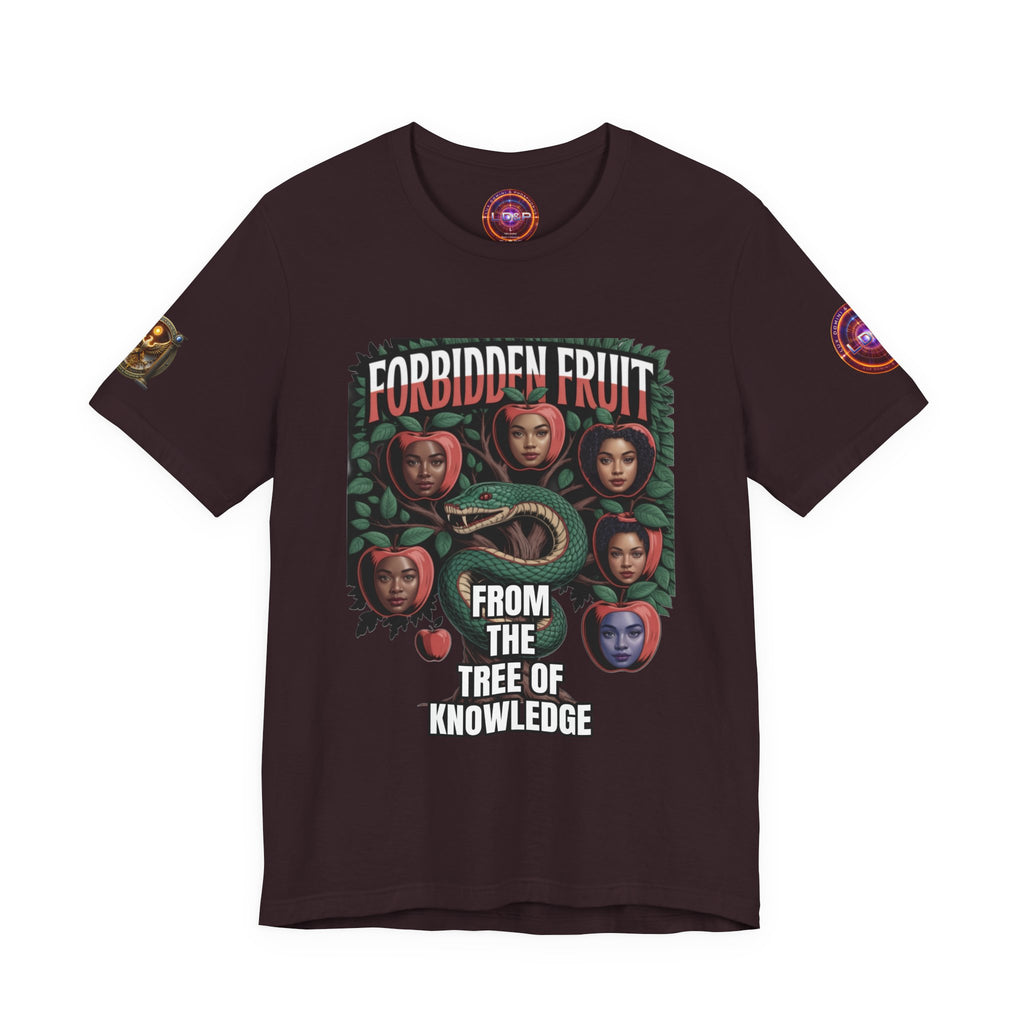 Short Sleeve Tee - Tree of Knowledge Forbidden Fruit Design