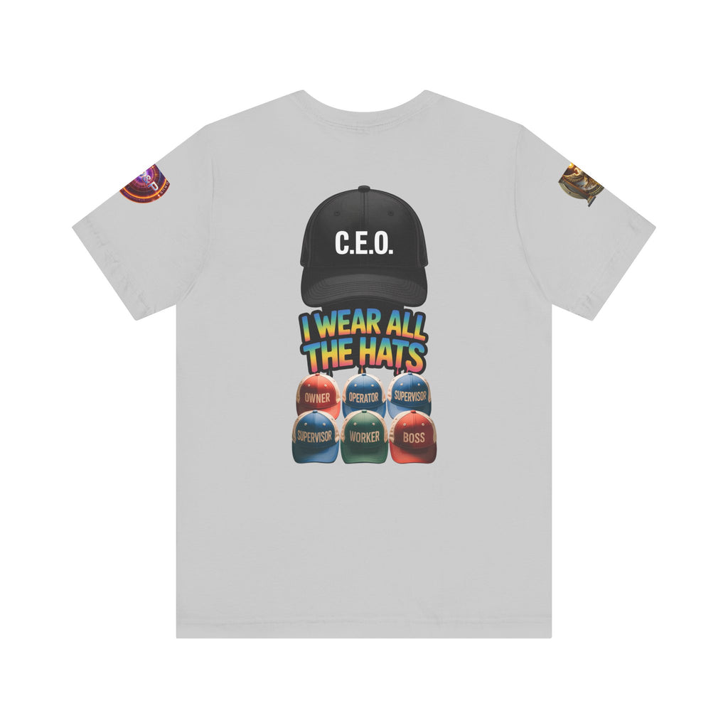 Entrepreneur Hat Unisex Tee - I Wear All The Hats Design