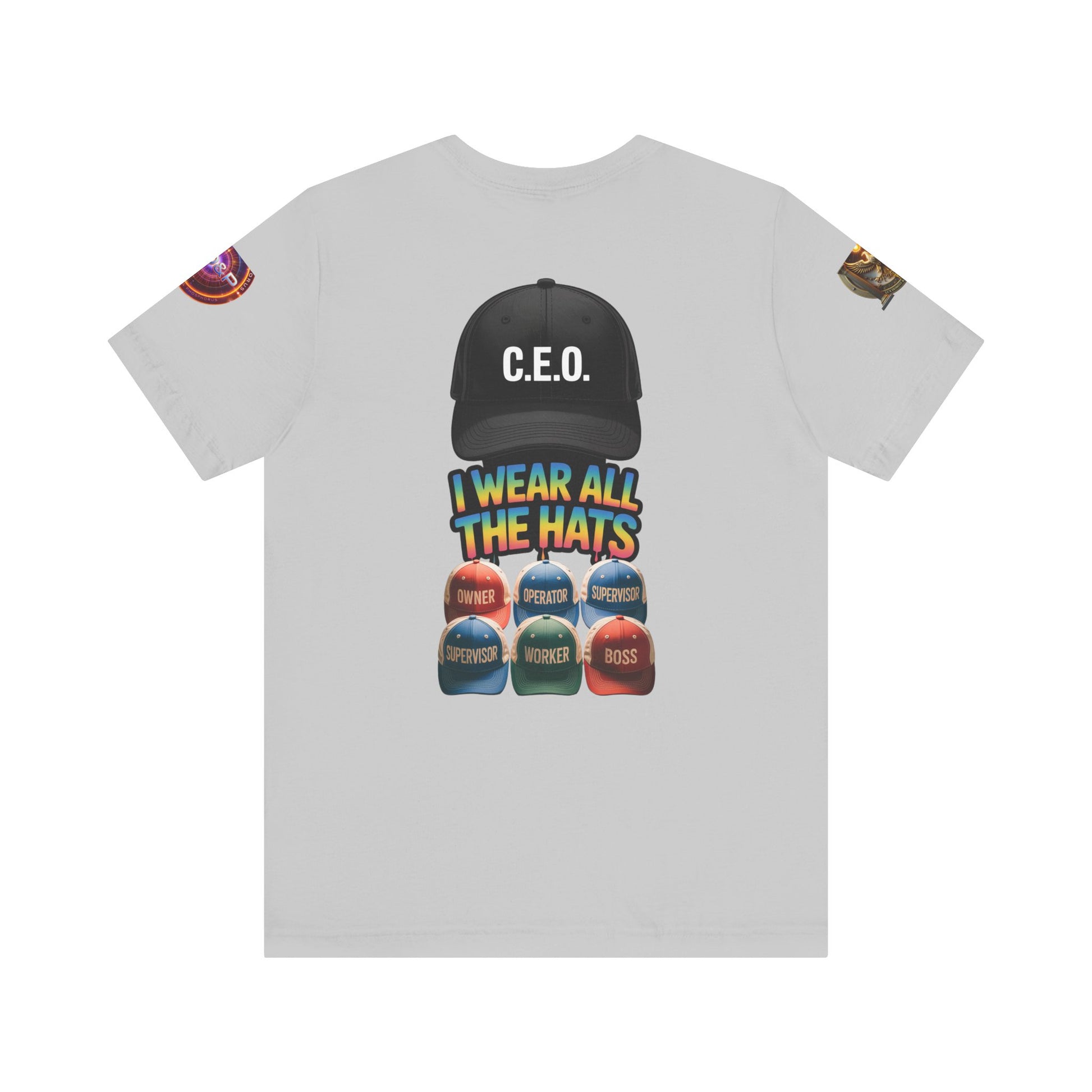 Entrepreneur Hat Unisex Tee - I Wear All The Hats Design