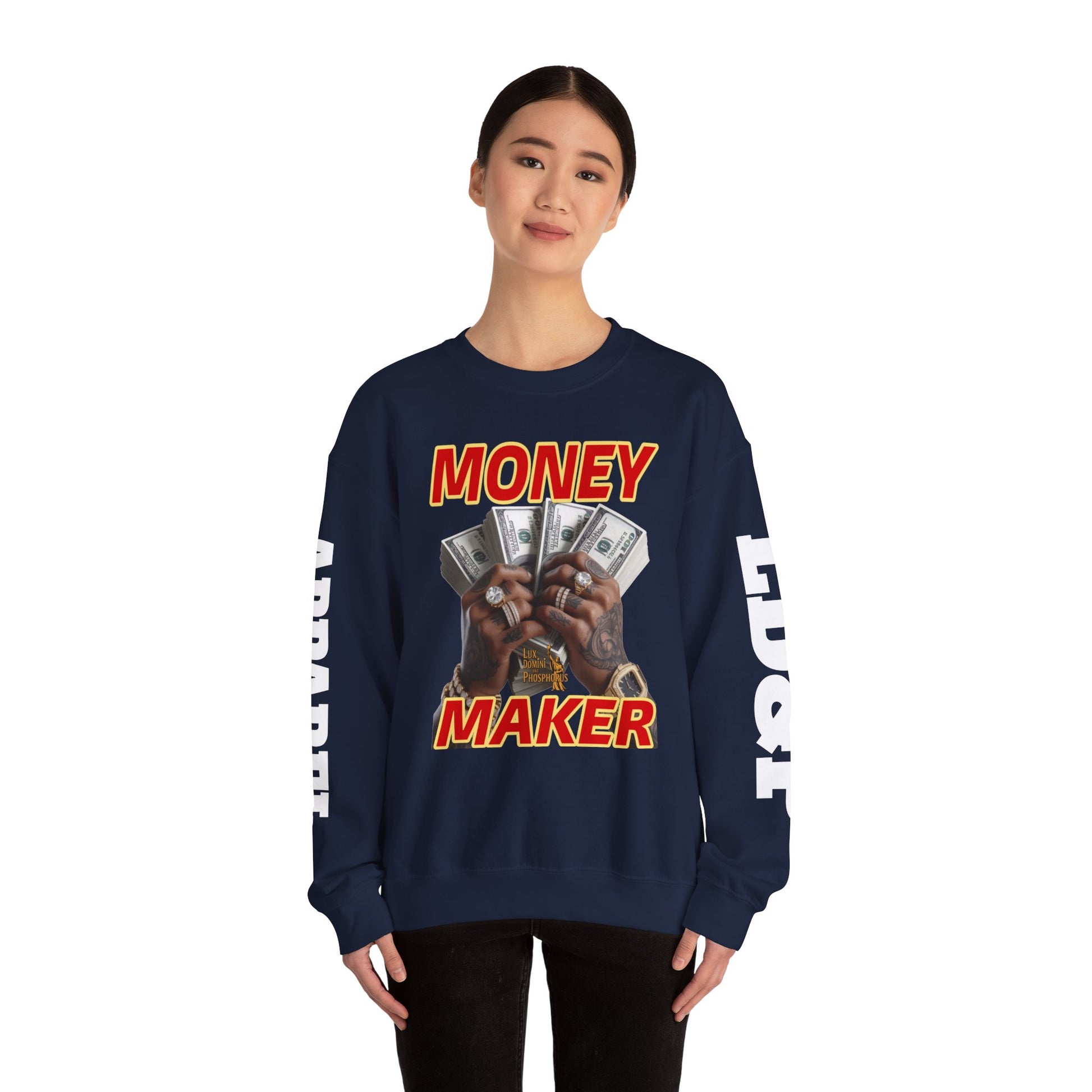 Money Maker Unisex Sweatshirt - LD&P APPAREL Design