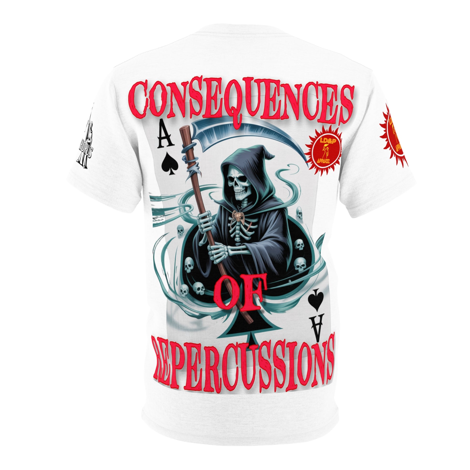 Consequences of Repercussions Graphic Shirt LD&P APPAREL White