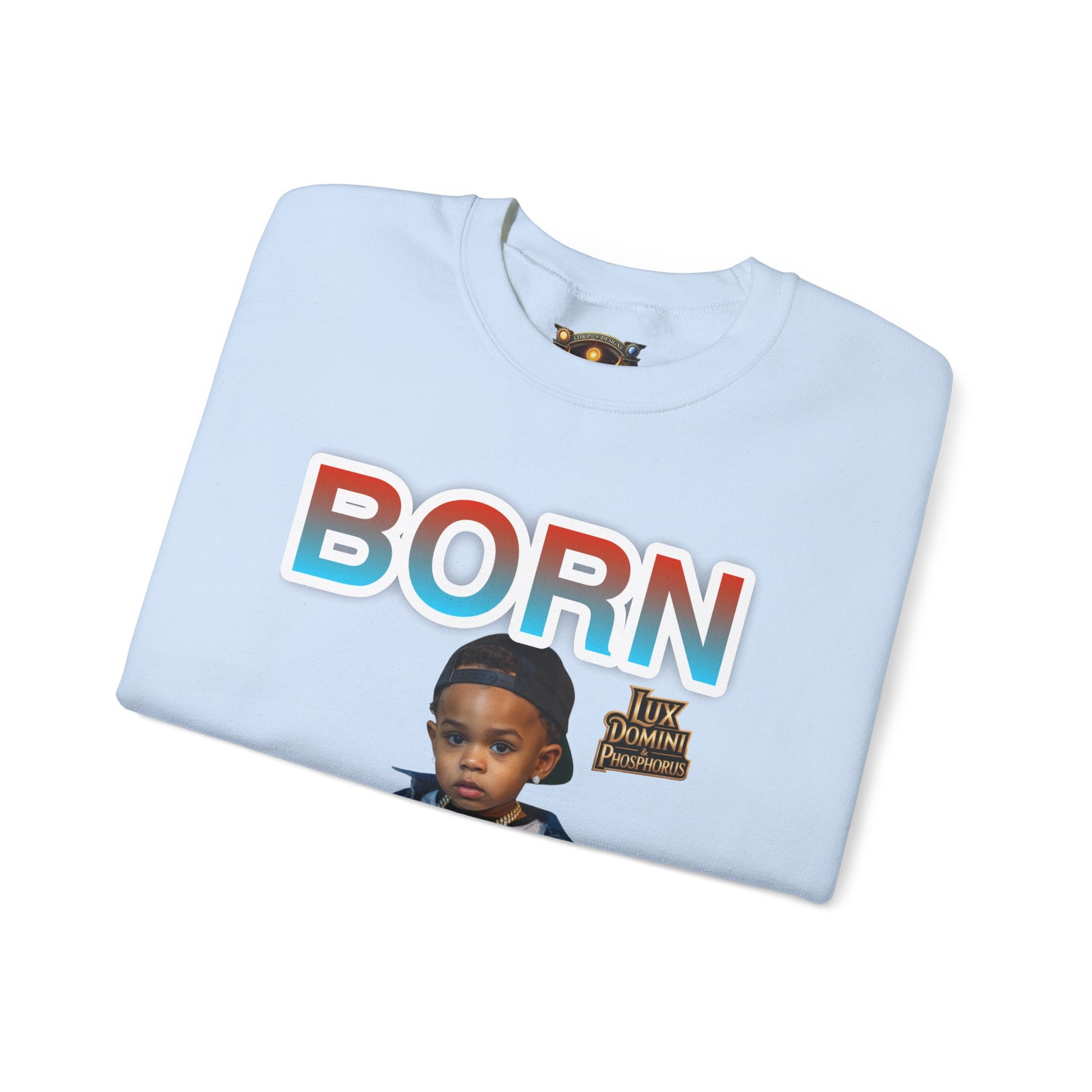 Crewneck Sweatshirt - Born Hustler LD&P Apparel