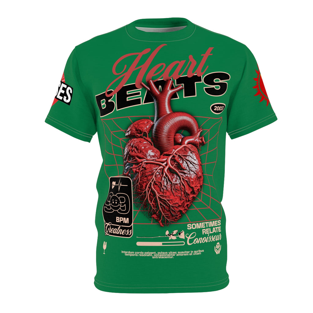 Heart Beats LD&P Apparel Design Graphic Green