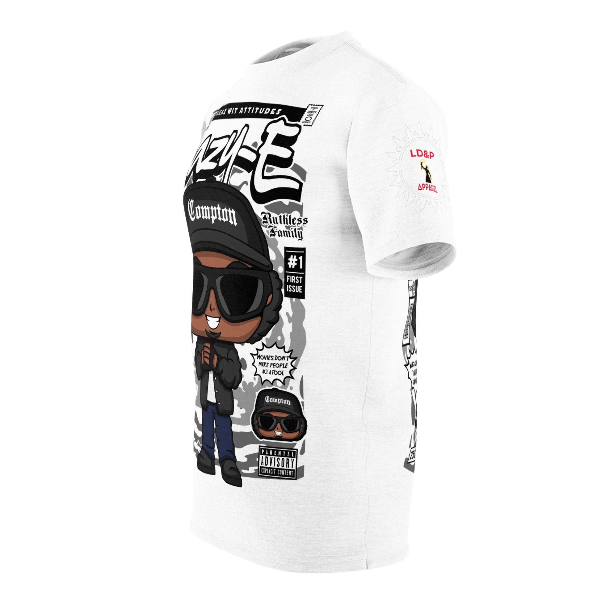 Eazy-E Compton Cartoon Tee LD&P APPAREL Light white