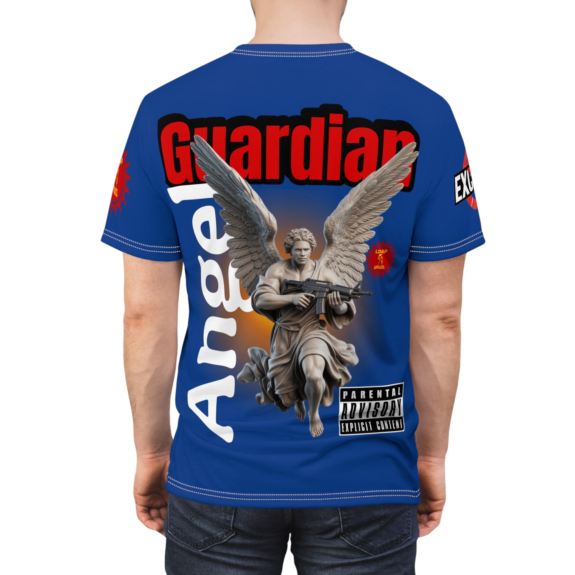 Guardian Angel Graphic Tee LD&P APPAREL Blue