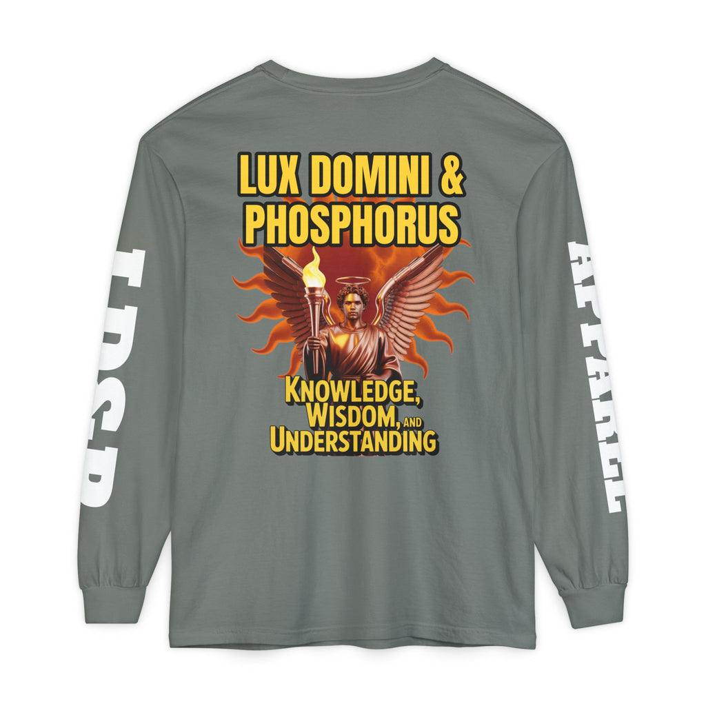 Long Sleeve T-Shirt LD&P Apparel Knowledge Wisdom Understanding Design