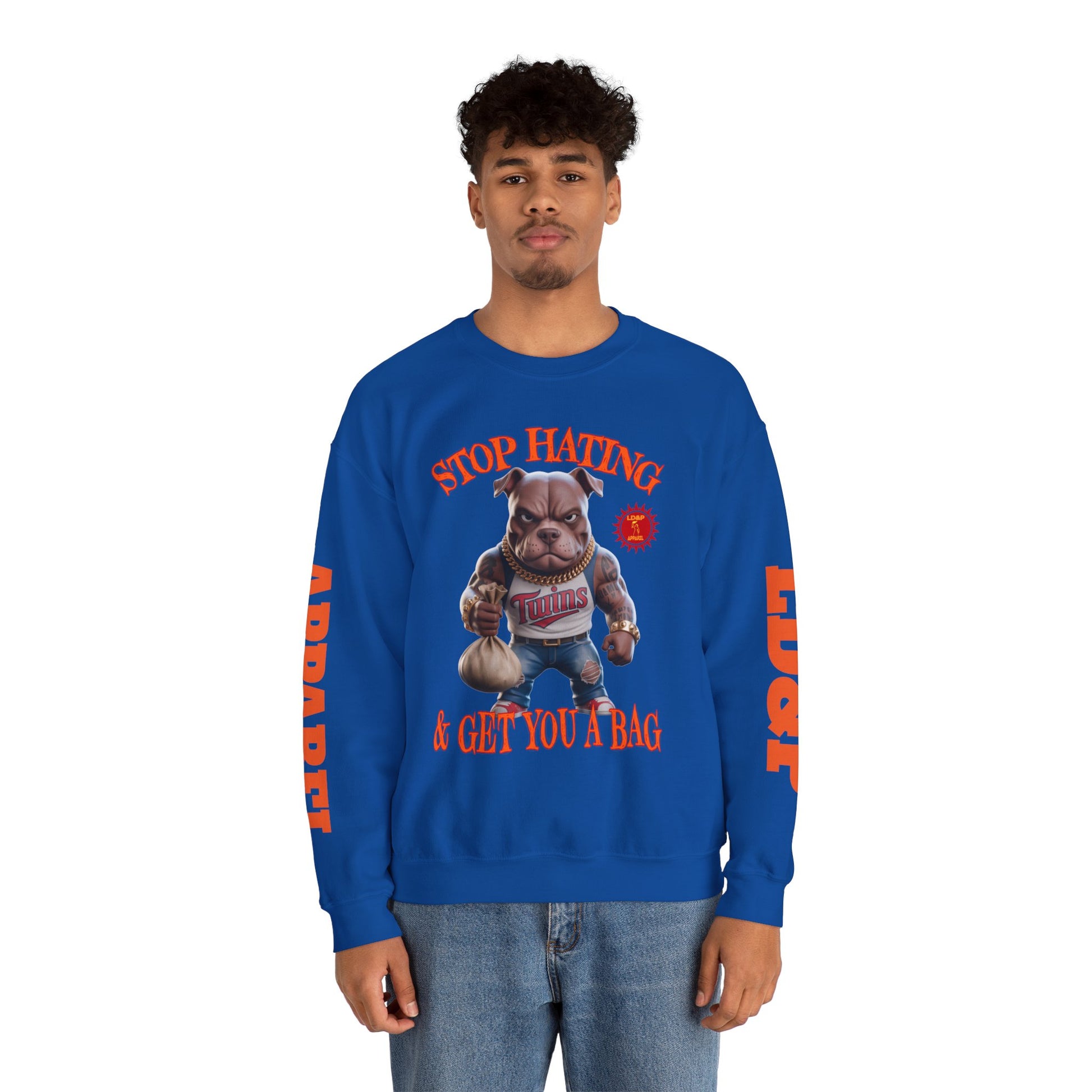 Unisex Sweatshirt Stop Hating LD&P Apparel Design