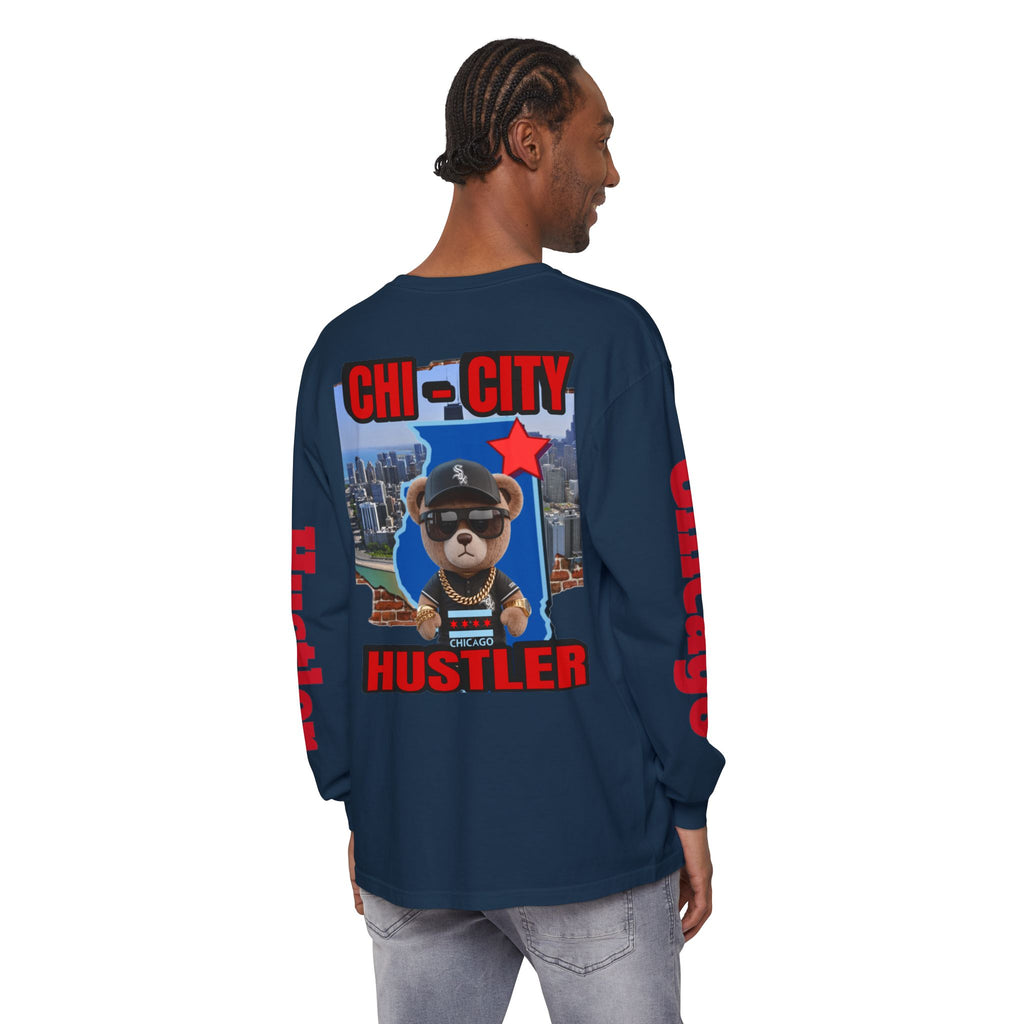 Chi-City Hustler Long Sleeve T-Shirt — LD&P Apparel
