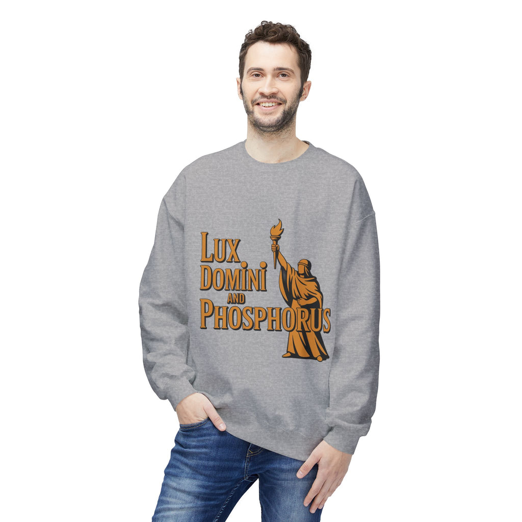 "Lux Domini and Phosphorus" crew-neck sweatshirt