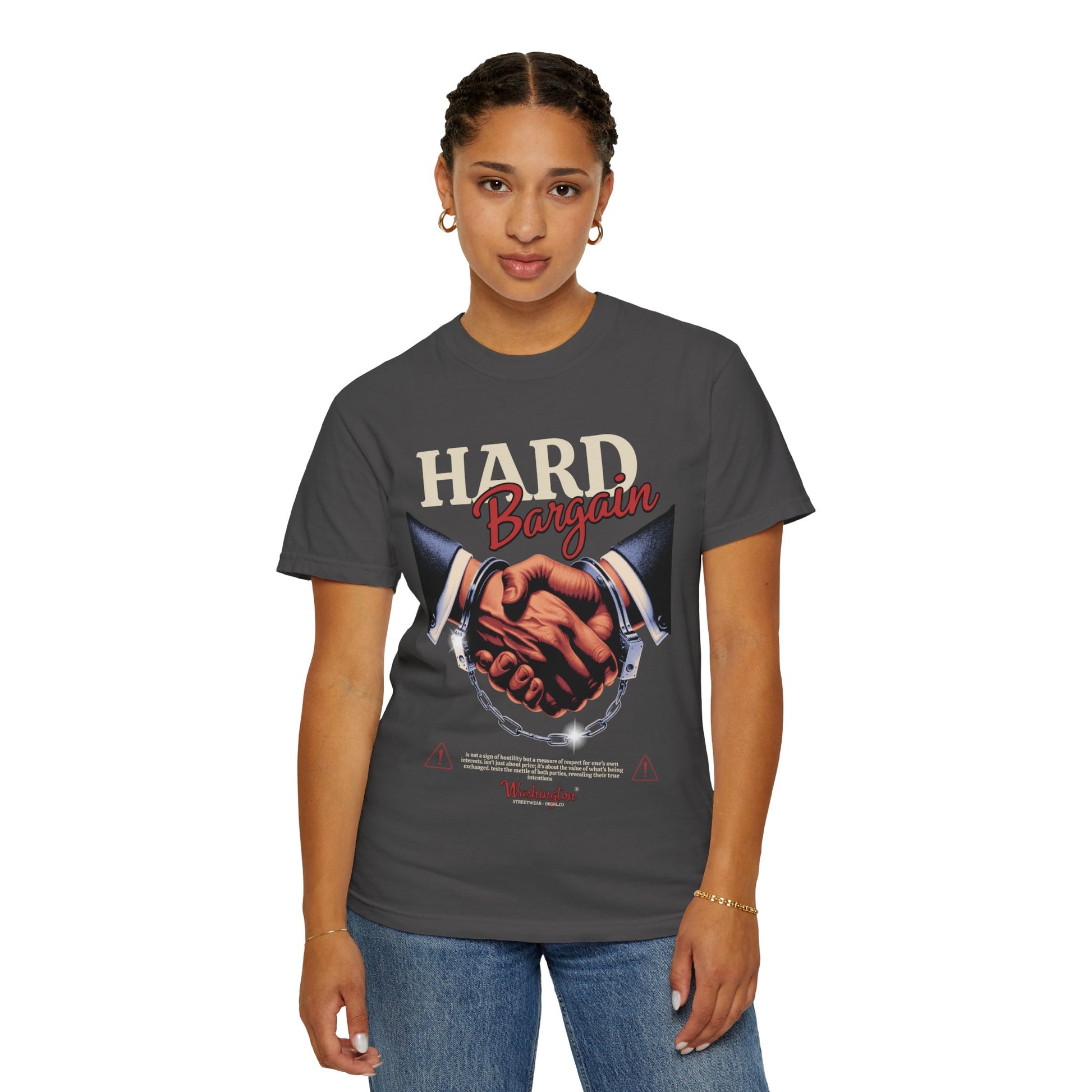 Garment-Dyed T-shirt Hard Bargain Graphic Tee