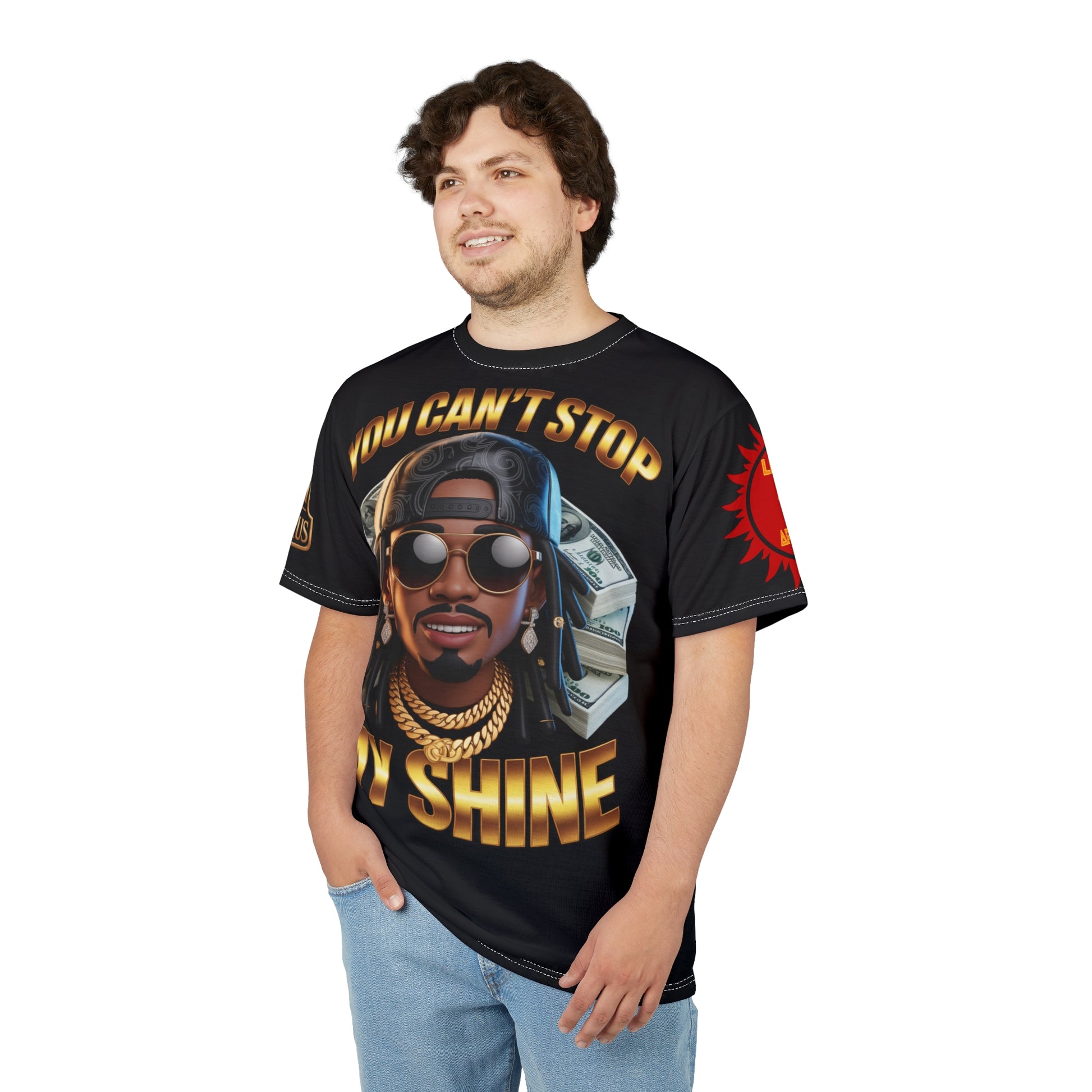 You Can't Stop My Shine design #2 Unisex Cut & Sew Tee