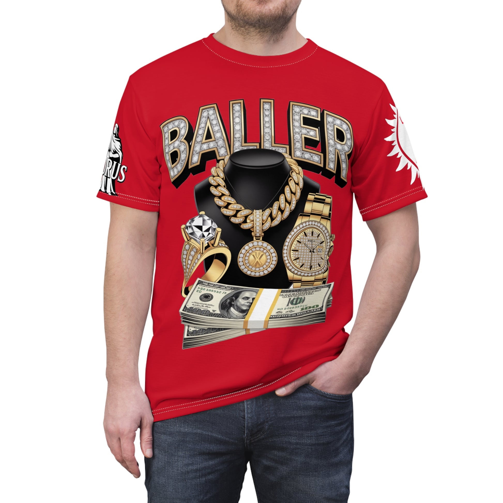 Baller  Unisex Tee - LD&P Apparel Design Red