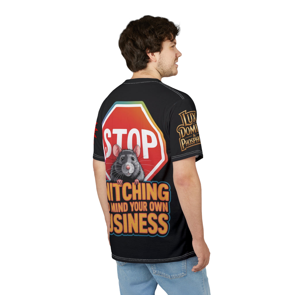 Stop Snitching Print Unisex Cut & Sew Tee
