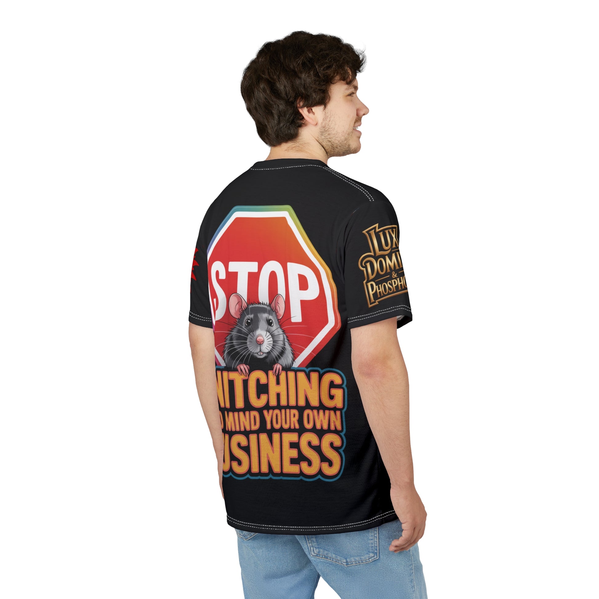 Stop Snitching Print Unisex Cut & Sew Tee
