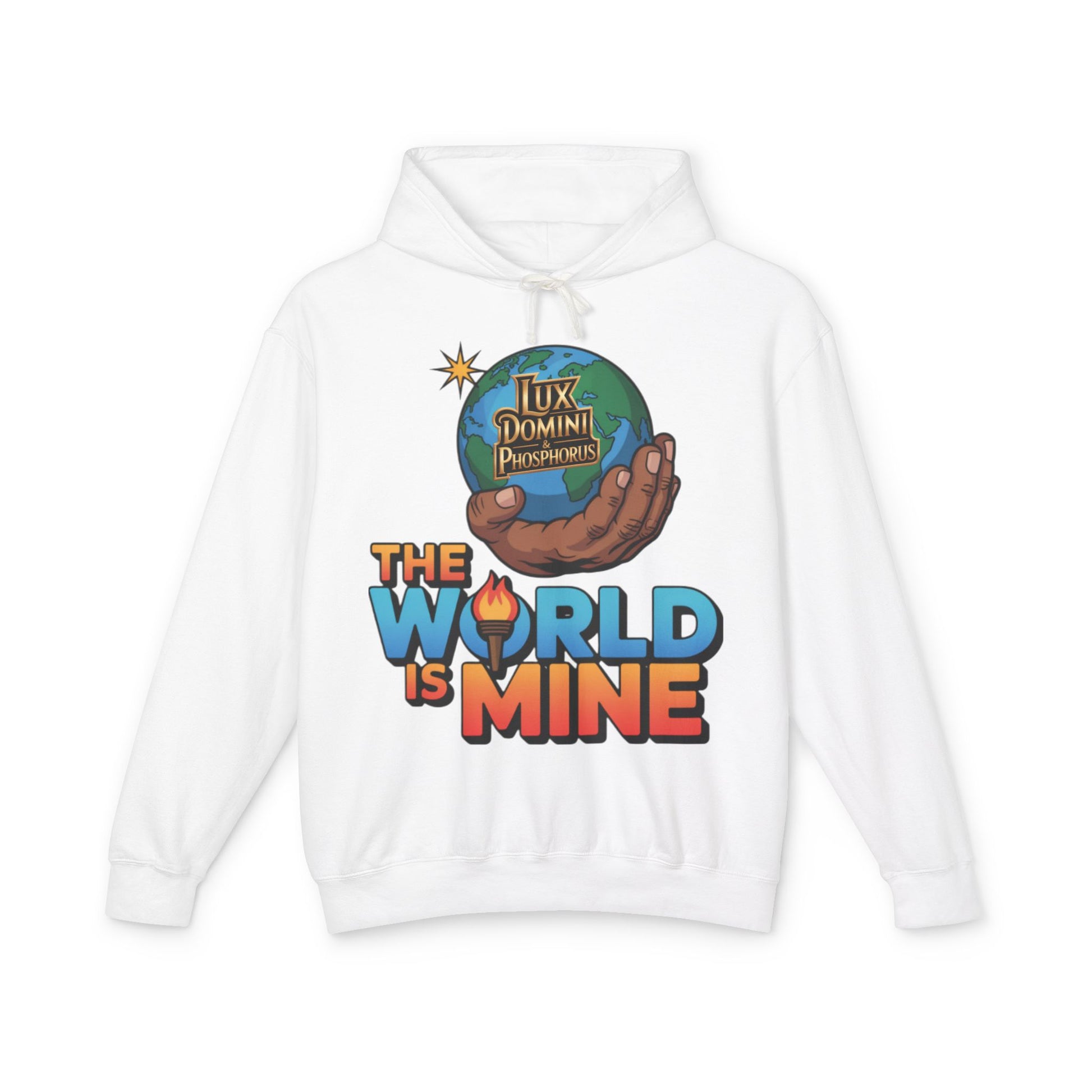The World Is Mine Hooded Sweatshirt, Unisex Lightweight Pullover, King of the Jungle Sweatshirt, Animal Lover Gift, Cool Casual Wear