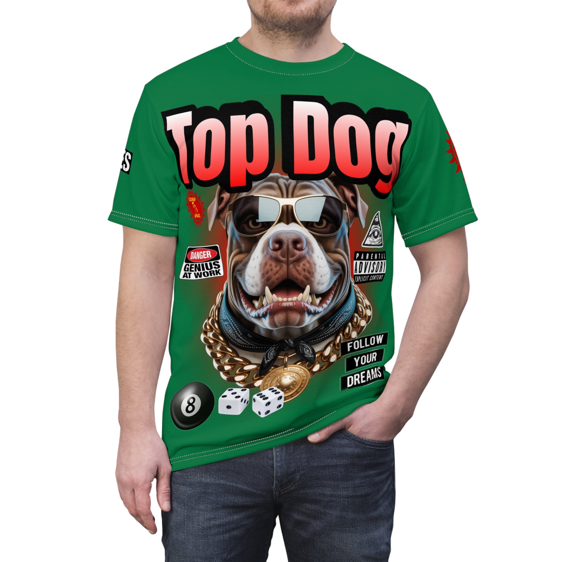Top Dog LD&P APPAREL GRAPHIC T-Shirt GREEN,