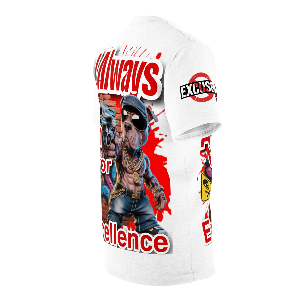 I Always Aim For Excellence LD&P APPAREL GRAPHIC Tee White