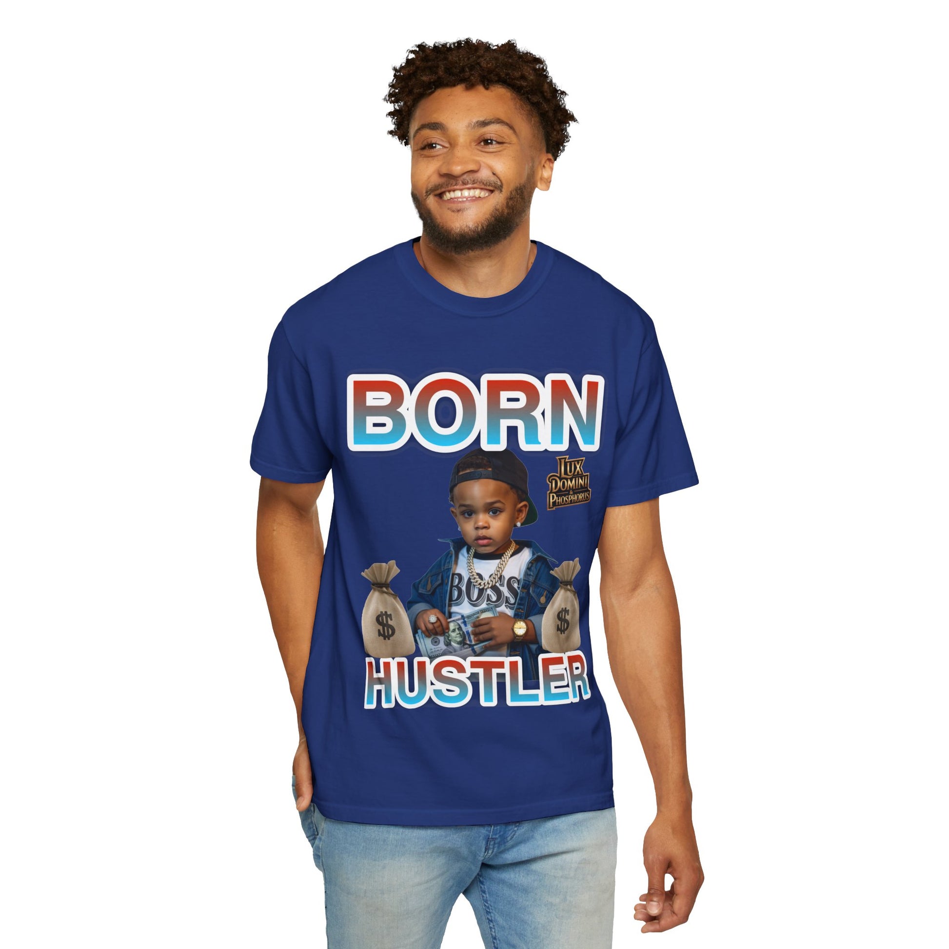 Garment-Dyed T-shirt BORN HUSTLER LD&P APPAREL