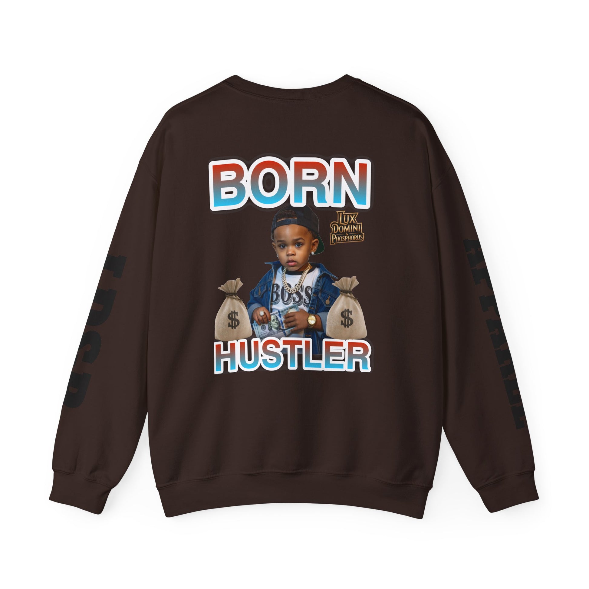 Crewneck Sweatshirt - Born Hustler LD&P Apparel