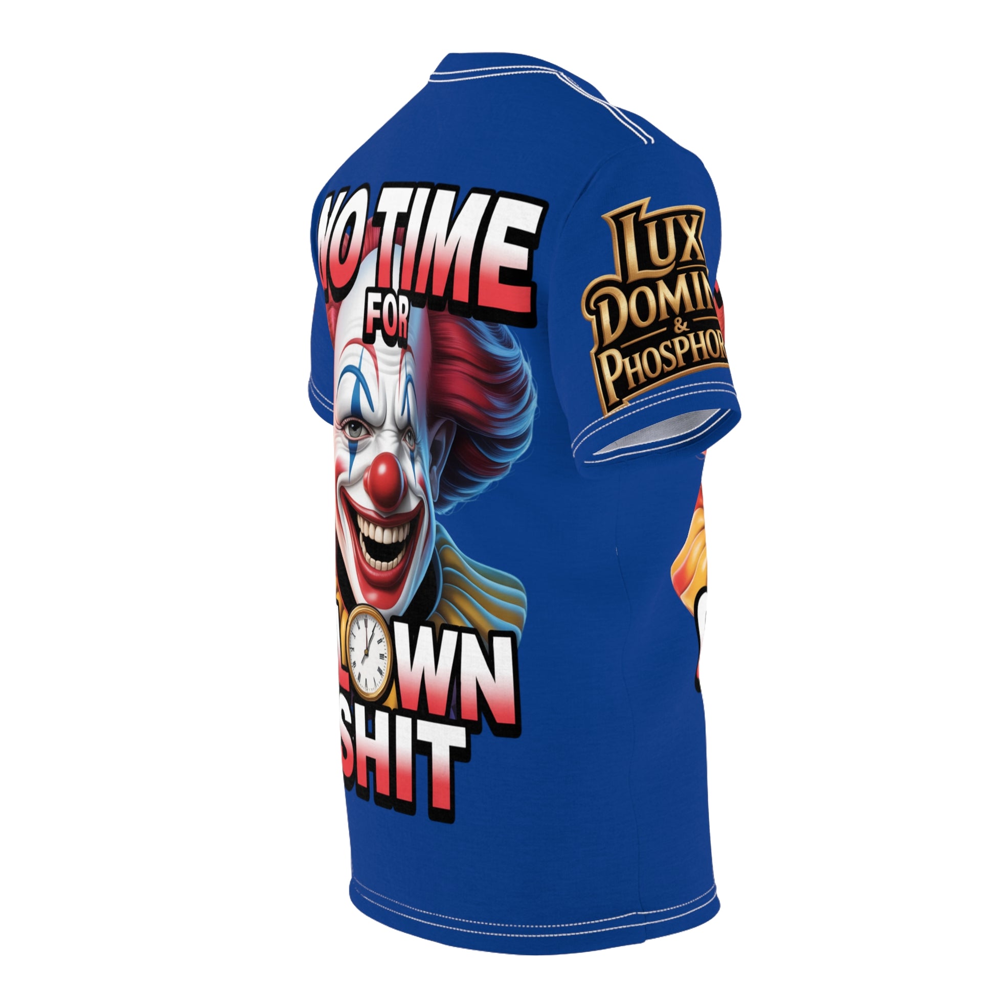 No Time For Clowns Unisex Tee Blue