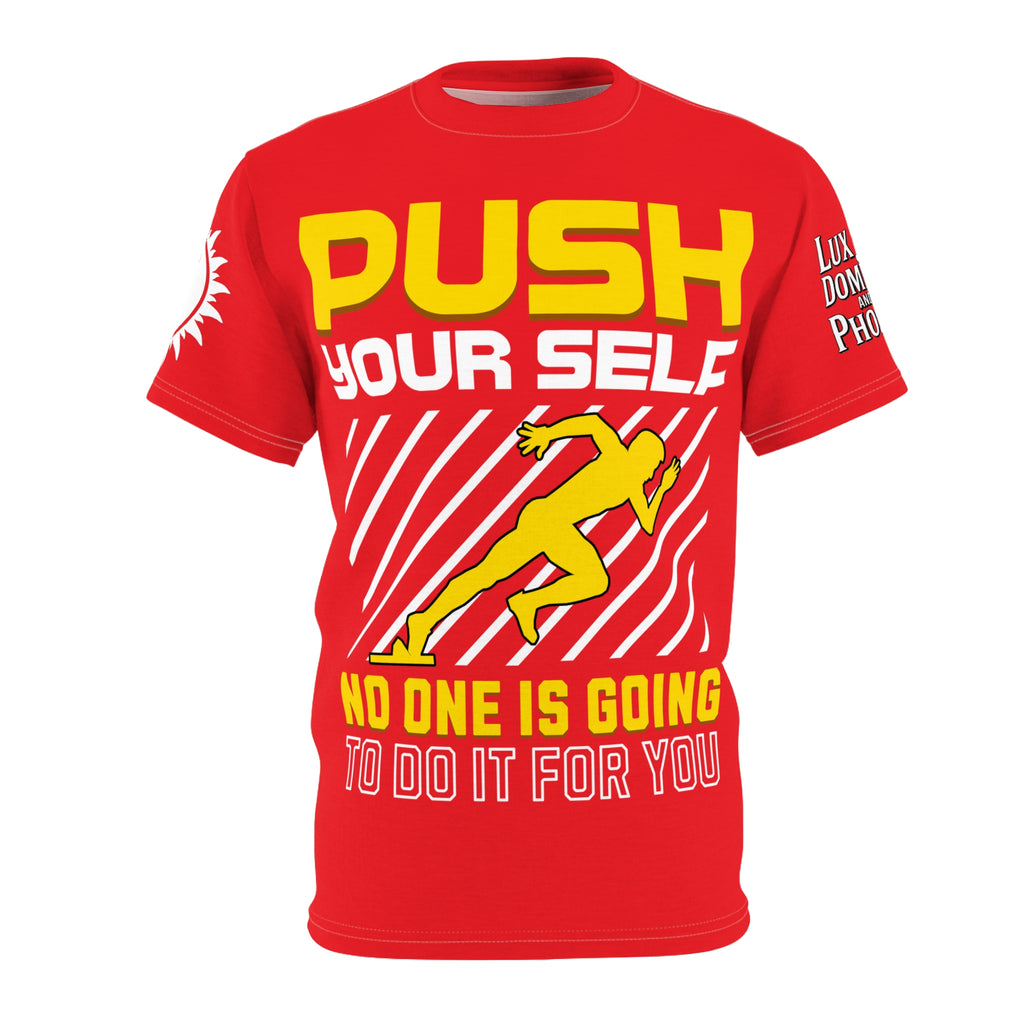 Push Yourself Graphic Tee LD&P APPAREL DESIGN Red