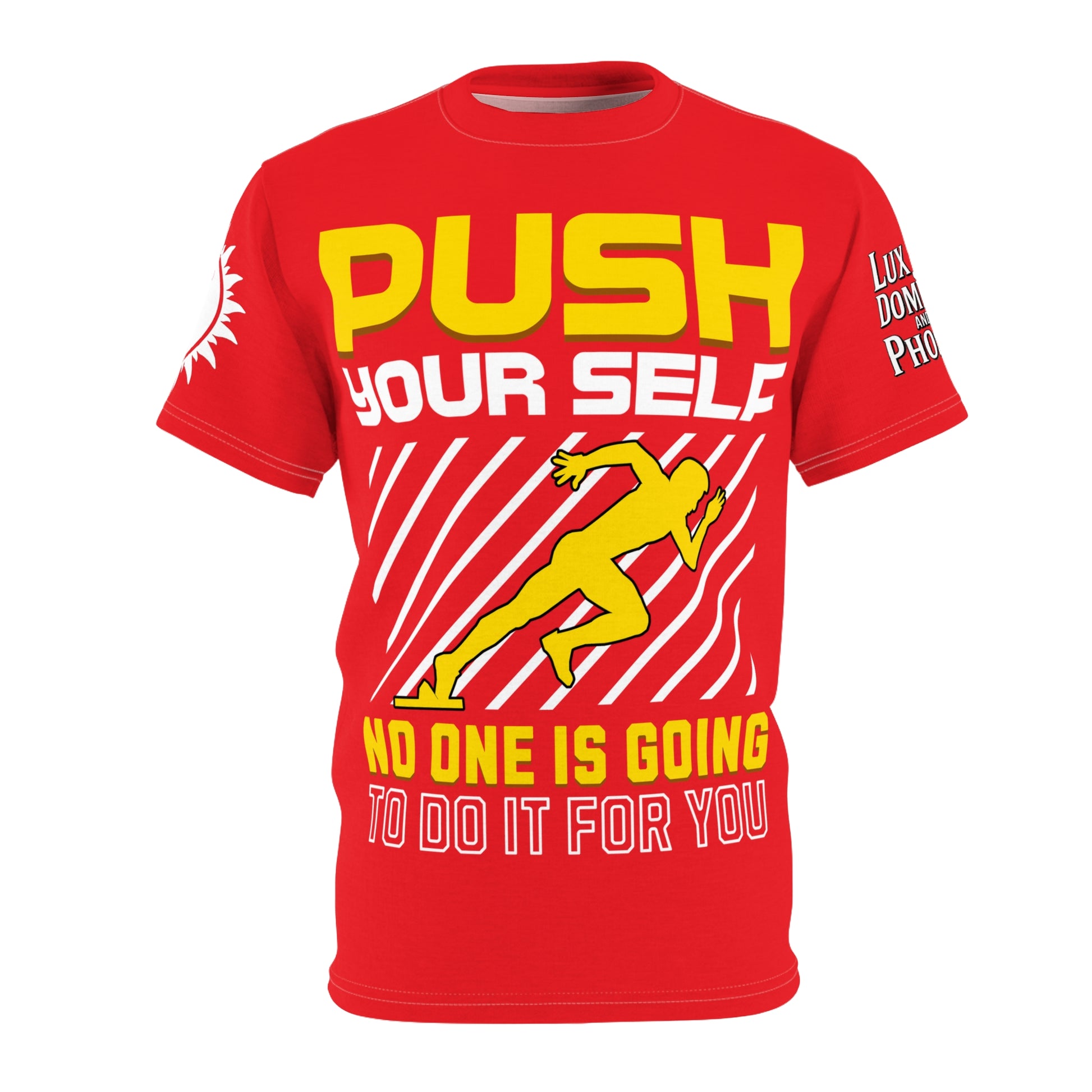 Push Yourself Graphic Tee LD&P APPAREL DESIGN Red