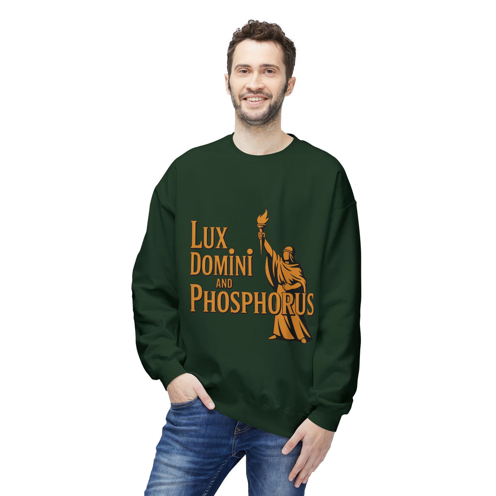 "Lux Domini and Phosphorus" crew-neck sweatshirt