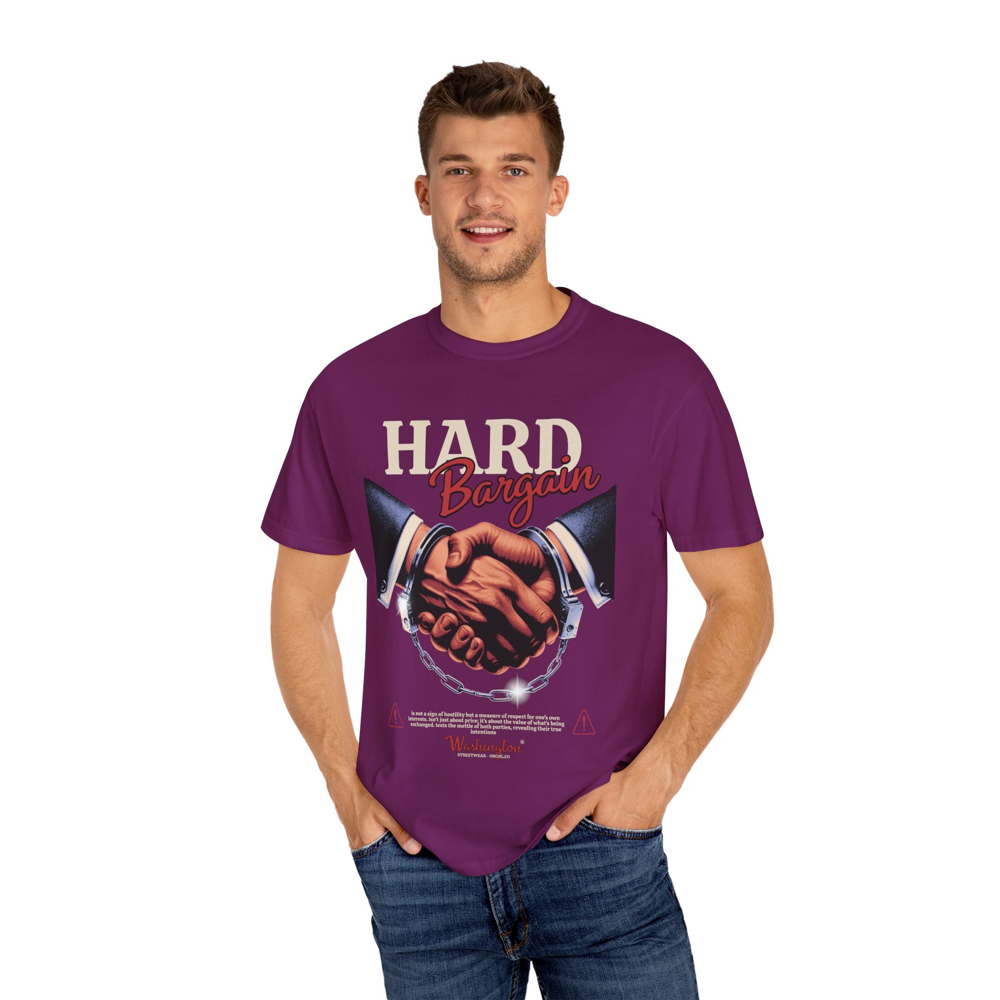 Garment-Dyed T-shirt Hard Bargain Graphic Tee