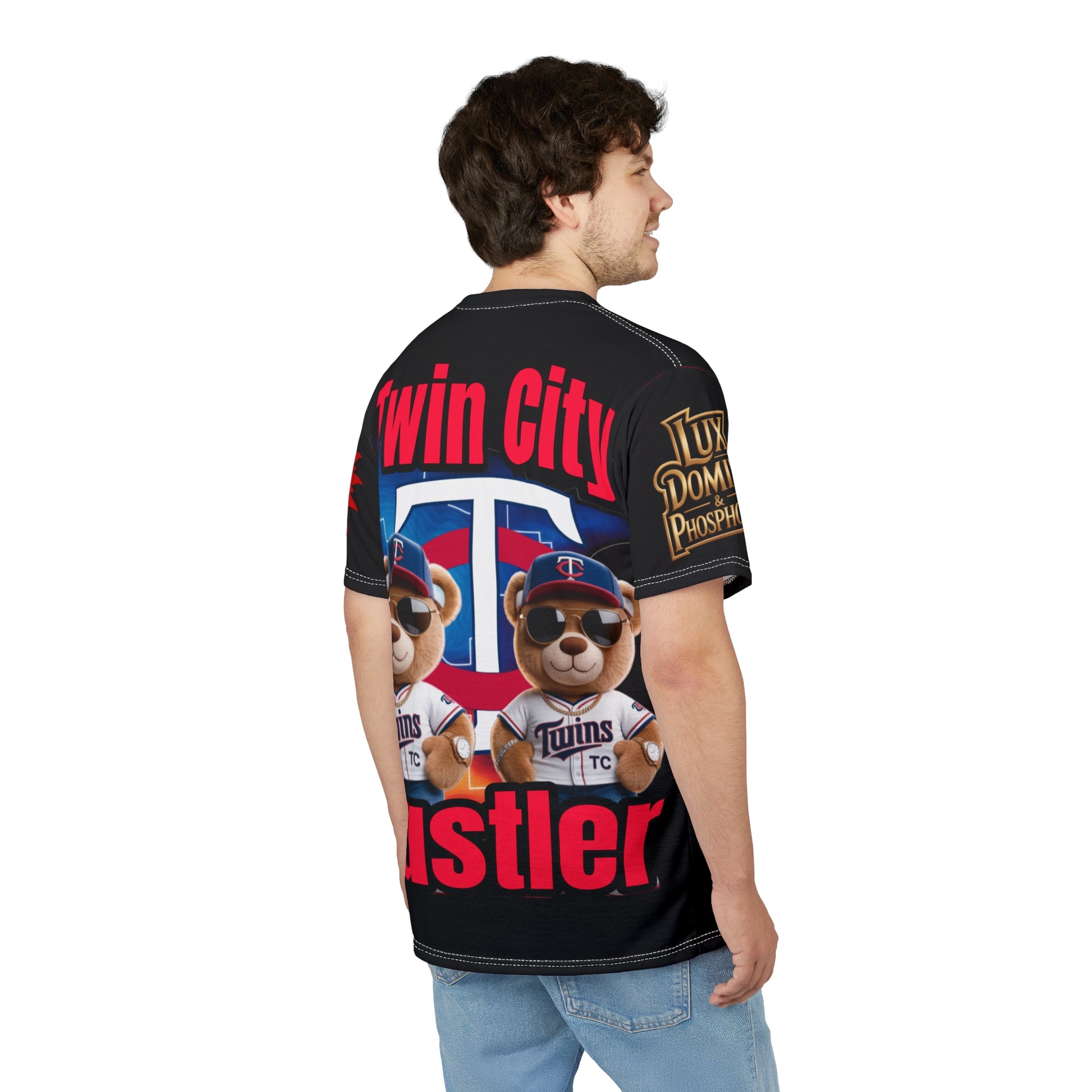 Twin City HUSTLER Print Unisex Cut & Sew Tee