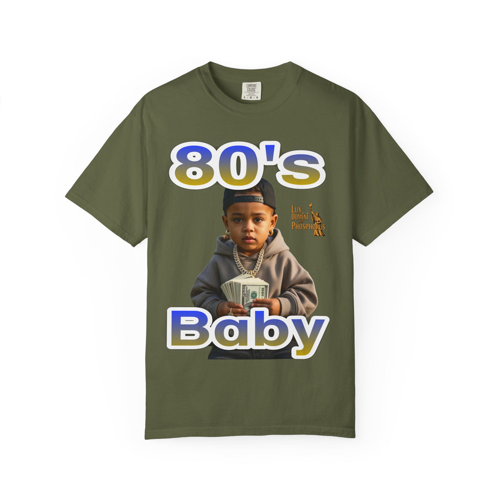 80s Baby Unisex Garment-Dyed T-shirt - LD&P APPAREL