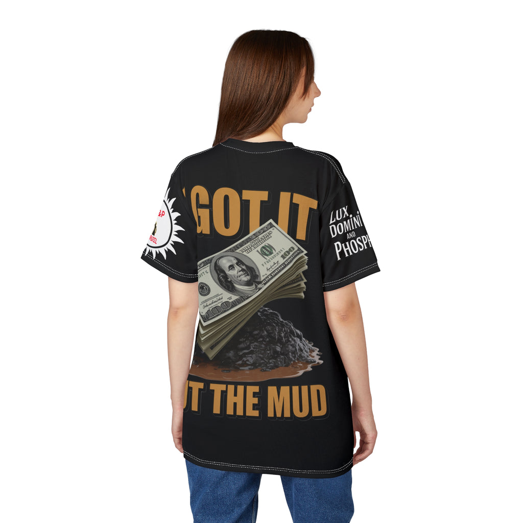 'Black' I Got it out the mud  Tee - Lux Domini and Phosphorus LD&P Apparel Design