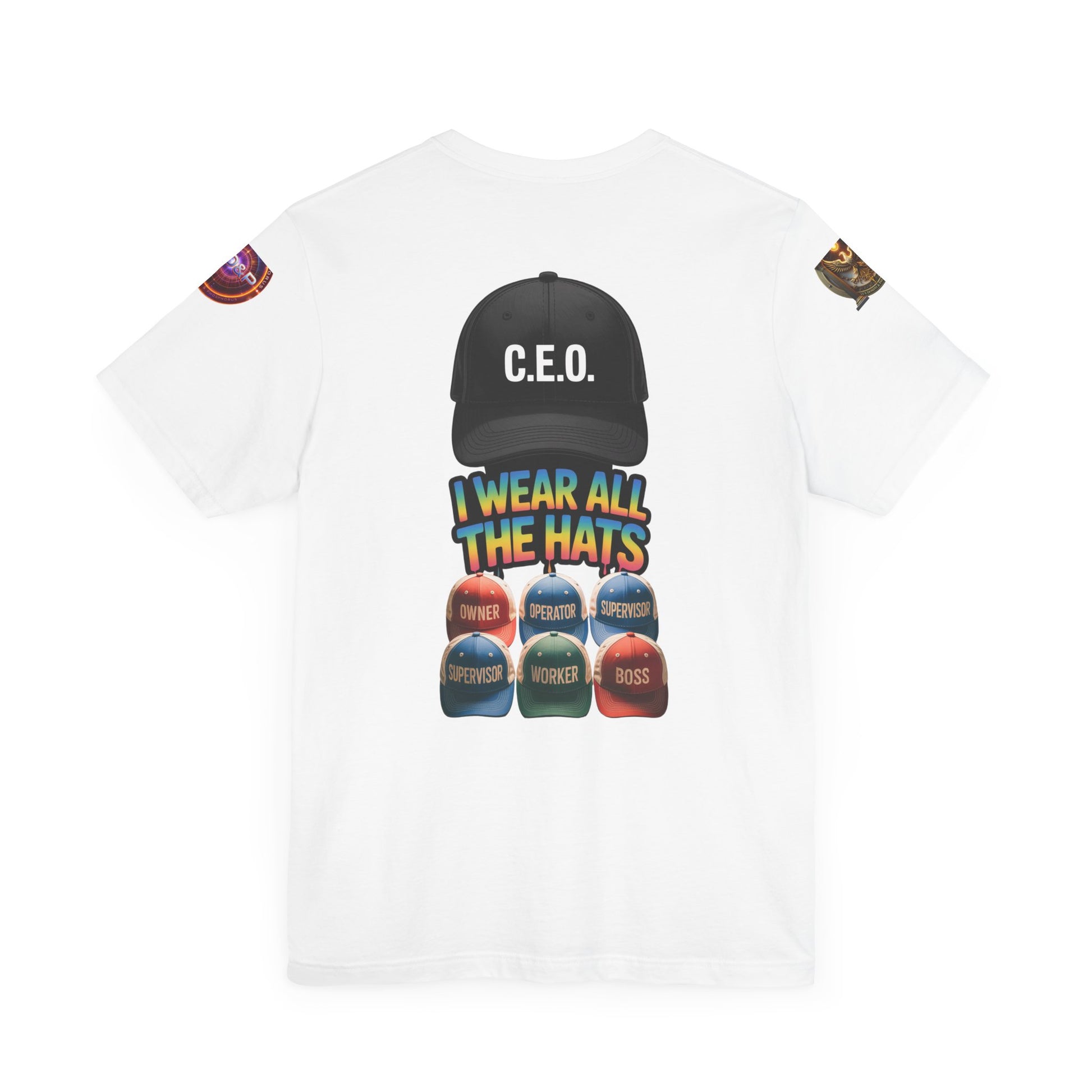 Entrepreneur Hat Unisex Tee - I Wear All The Hats Design