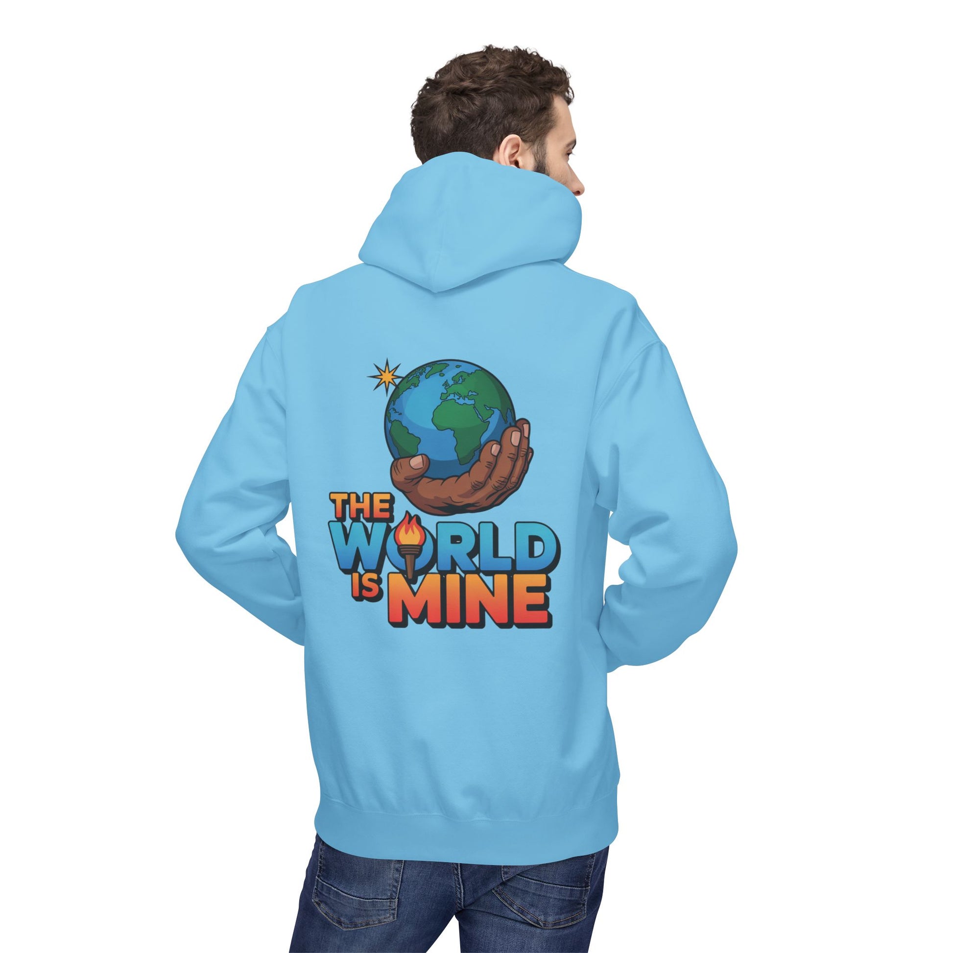 Hoodie Lux Domini and Phosphorus Design The World is Mine