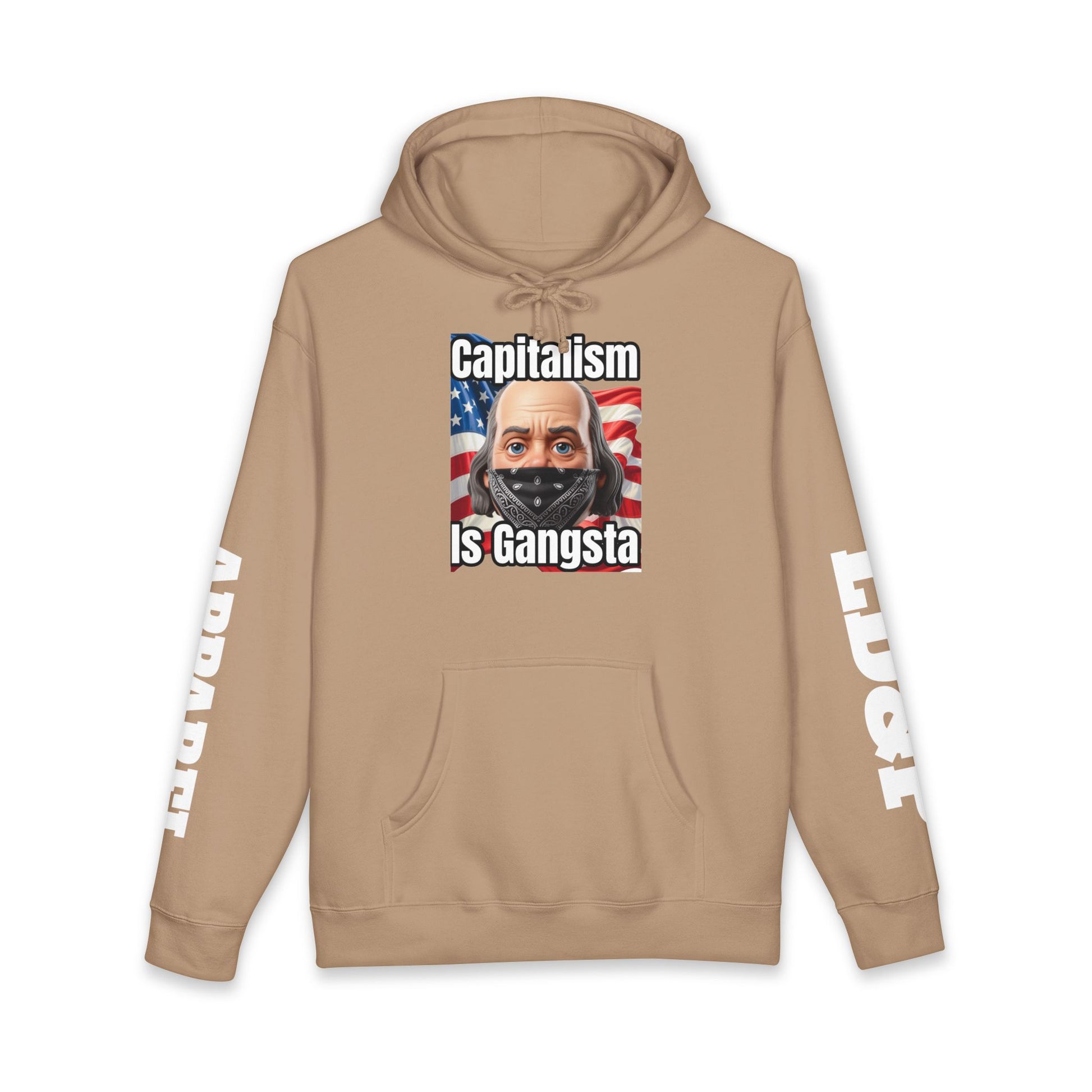 Capitalism is Gangsta Heavyweight Hooded Sweatshirt