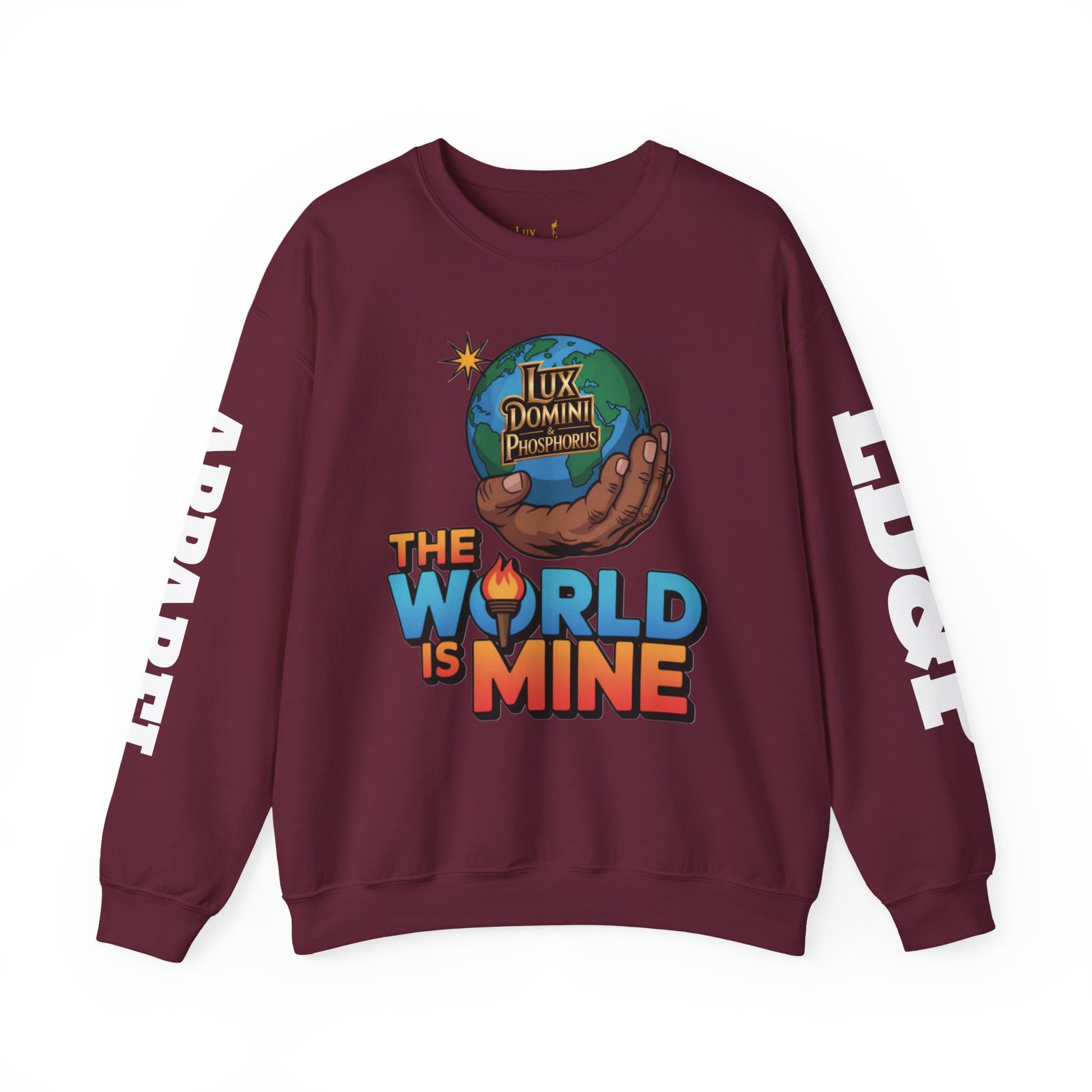 Graphic Sweatshirt - The World Is Mine LD&P APPAREL Design