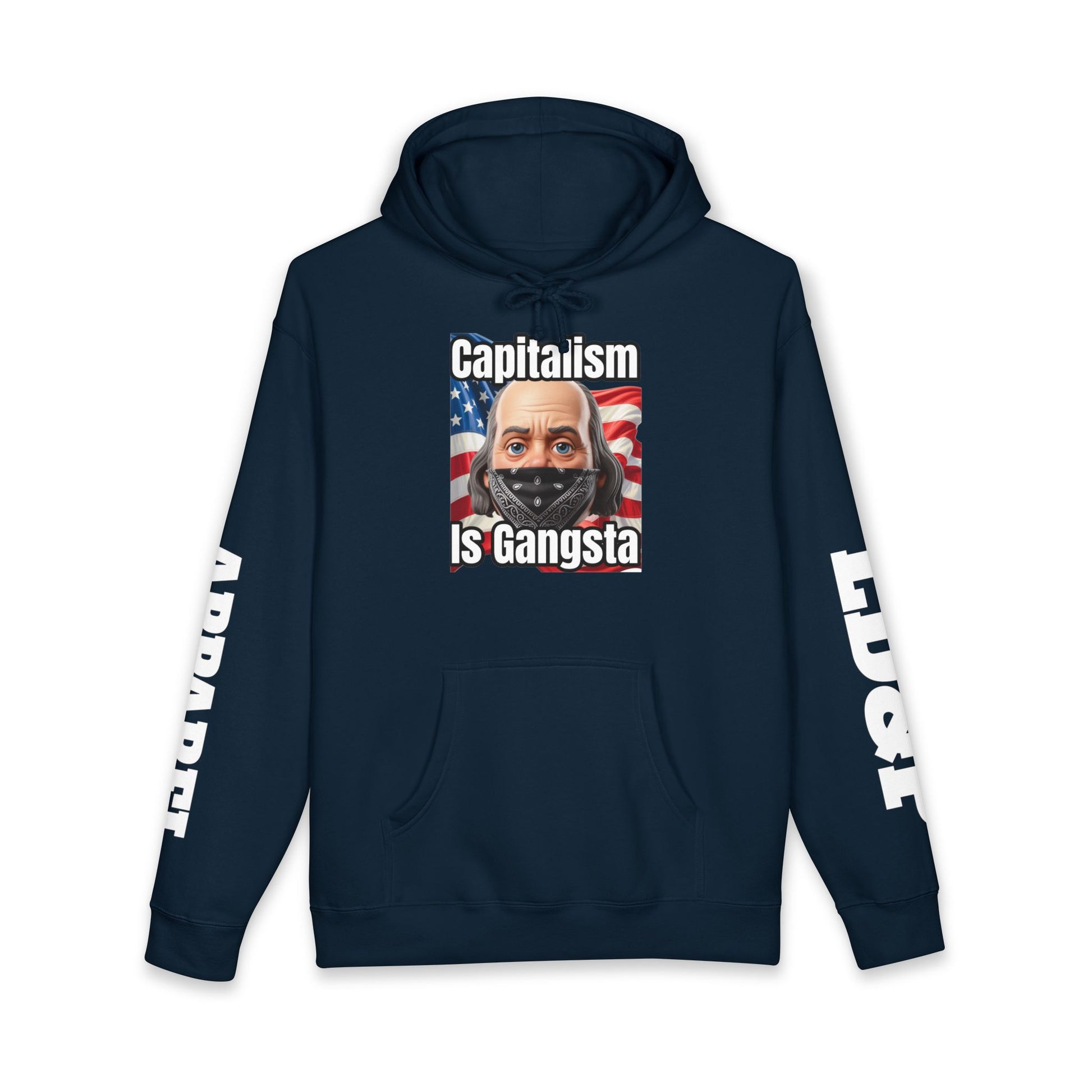Capitalism is Gangsta Heavyweight Hooded Sweatshirt