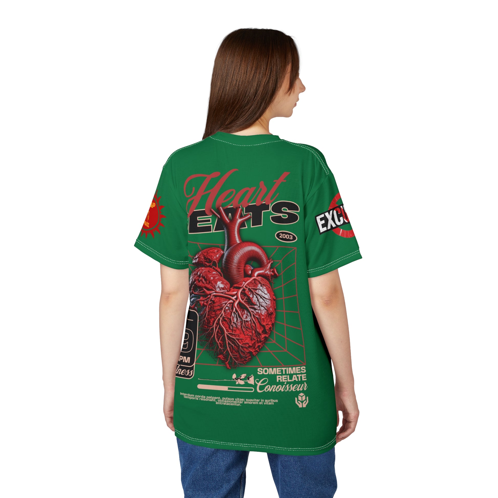 Heart Beats LD&P Apparel Design Graphic Green