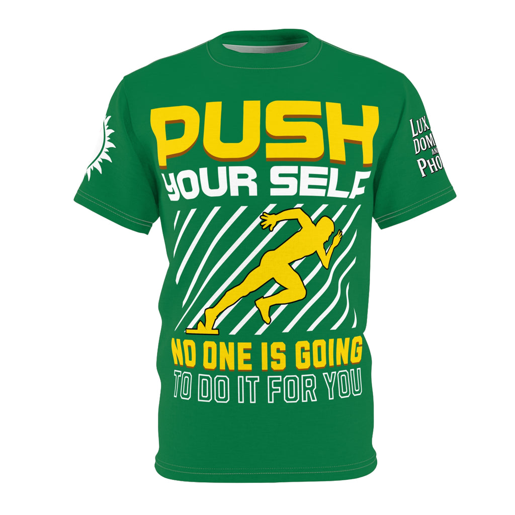 Push Yourself Graphic Tee LD&P APPAREL DESIGN Green