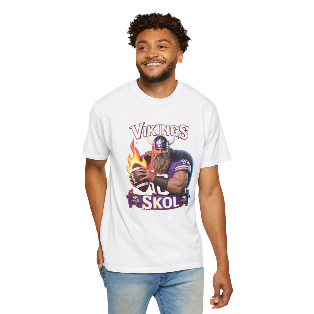 T-Shirt - Minnesota Vikings SKOL Unisex Garment-Dyed Tee